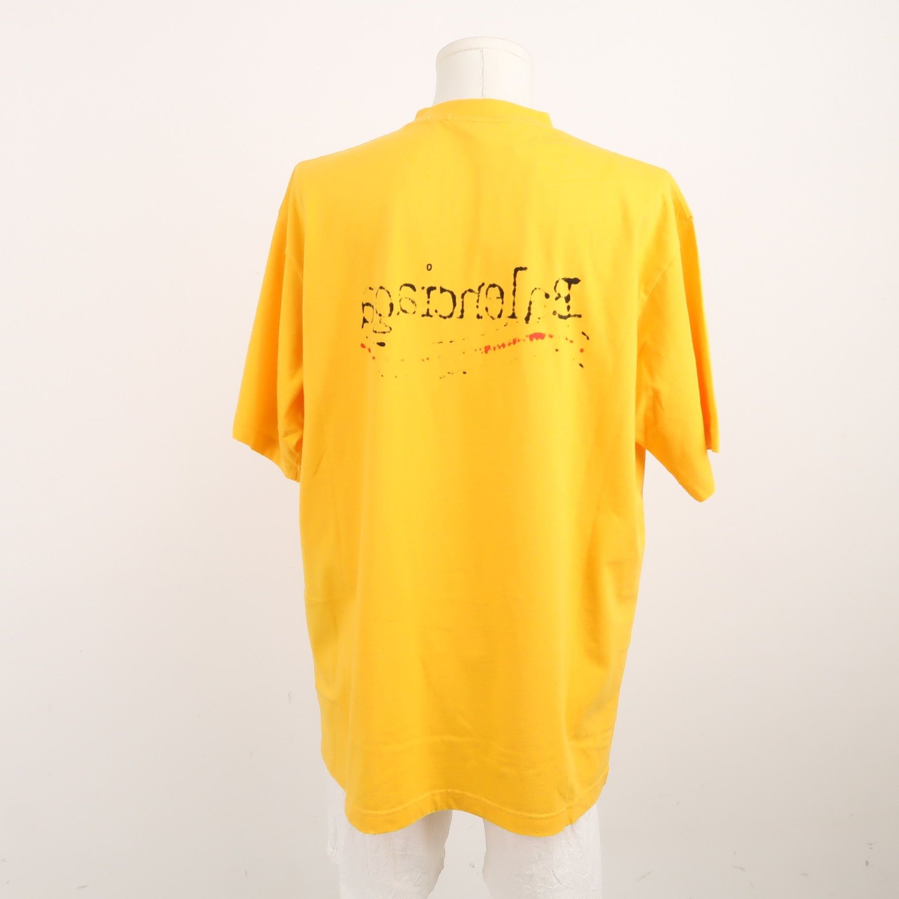 Balenciaga Balenciaga S Cotton Color-Block Logo Crew Neck T-Shirt Size US S / EU 44-46 / 1 - 4 Thumbnail