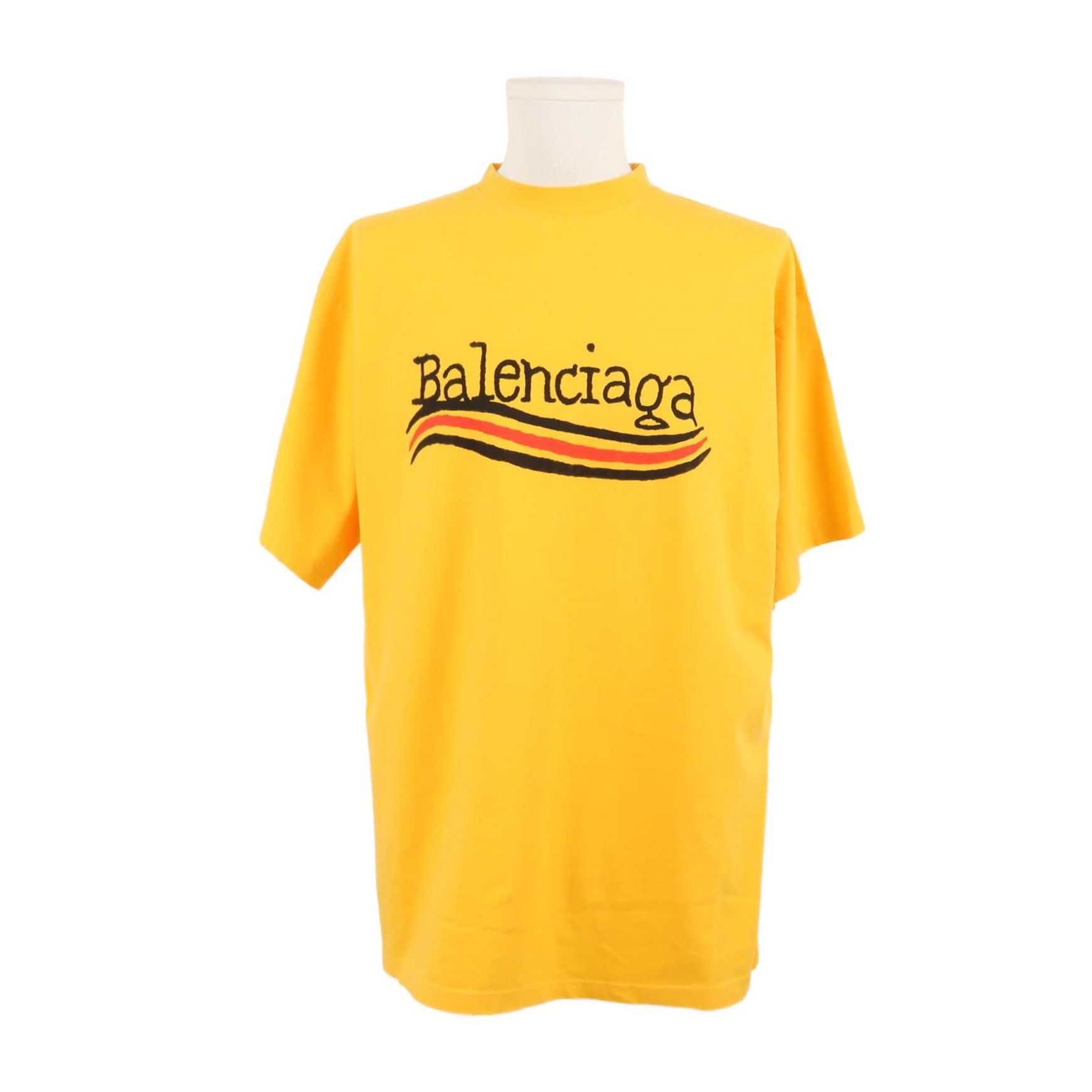 Balenciaga Balenciaga S Cotton Color-Block Logo Crew Neck T-Shirt Size US S / EU 44-46 / 1 - 2 Thumbnail