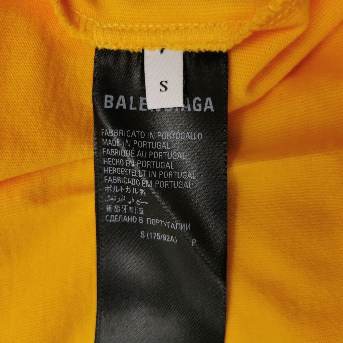 Balenciaga Balenciaga S Cotton Color-Block Logo Crew Neck T-Shirt Size US S / EU 44-46 / 1 - 11 Thumbnail