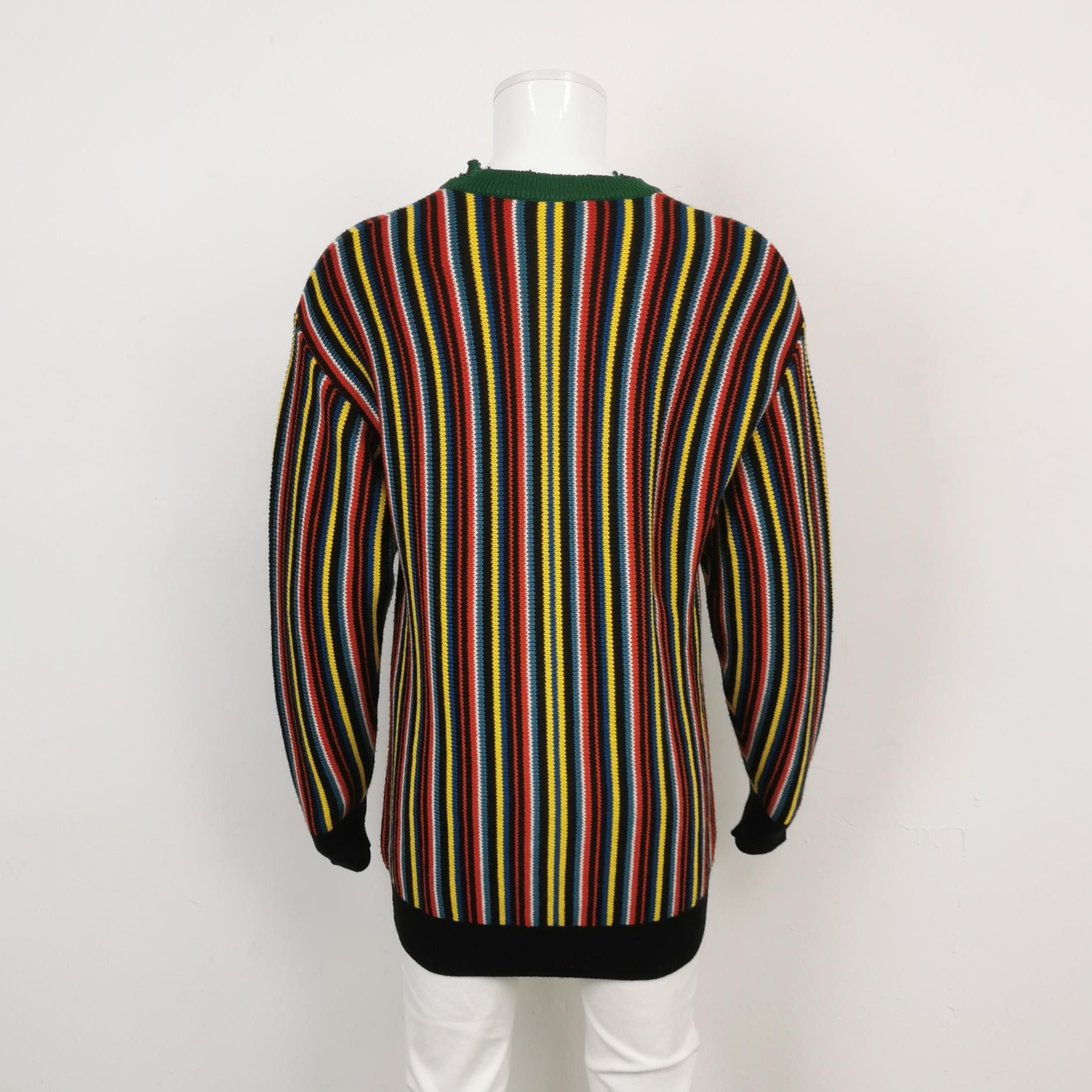 Balenciaga Balenciaga Striped Logo Crewneck Sweater XS Size US XS / EU 42 / 0 - 4 Thumbnail