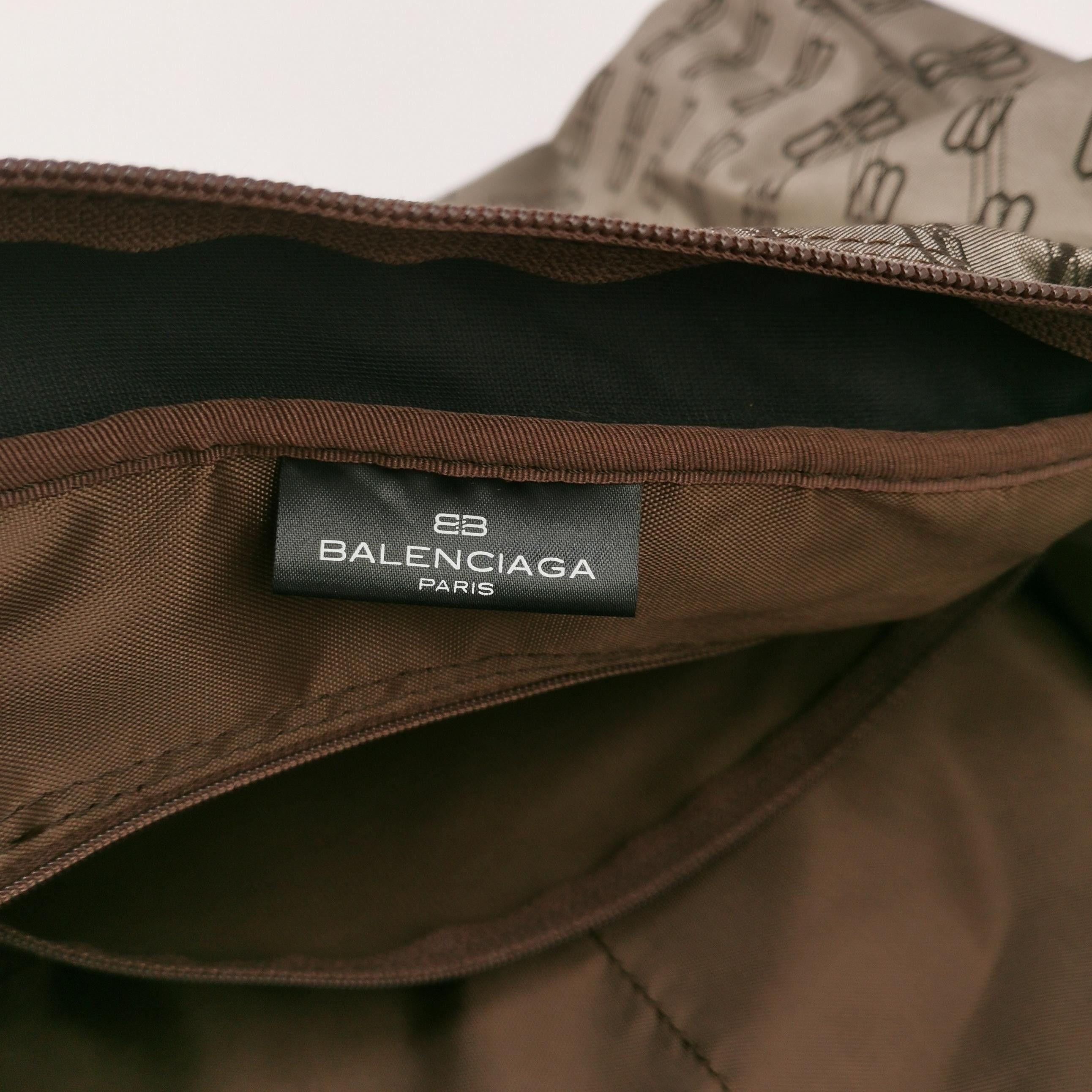 Balenciaga Balenciaga Double B Monogram Leather-Nylon Zip Tote Size ONE SIZE - 16 Thumbnail