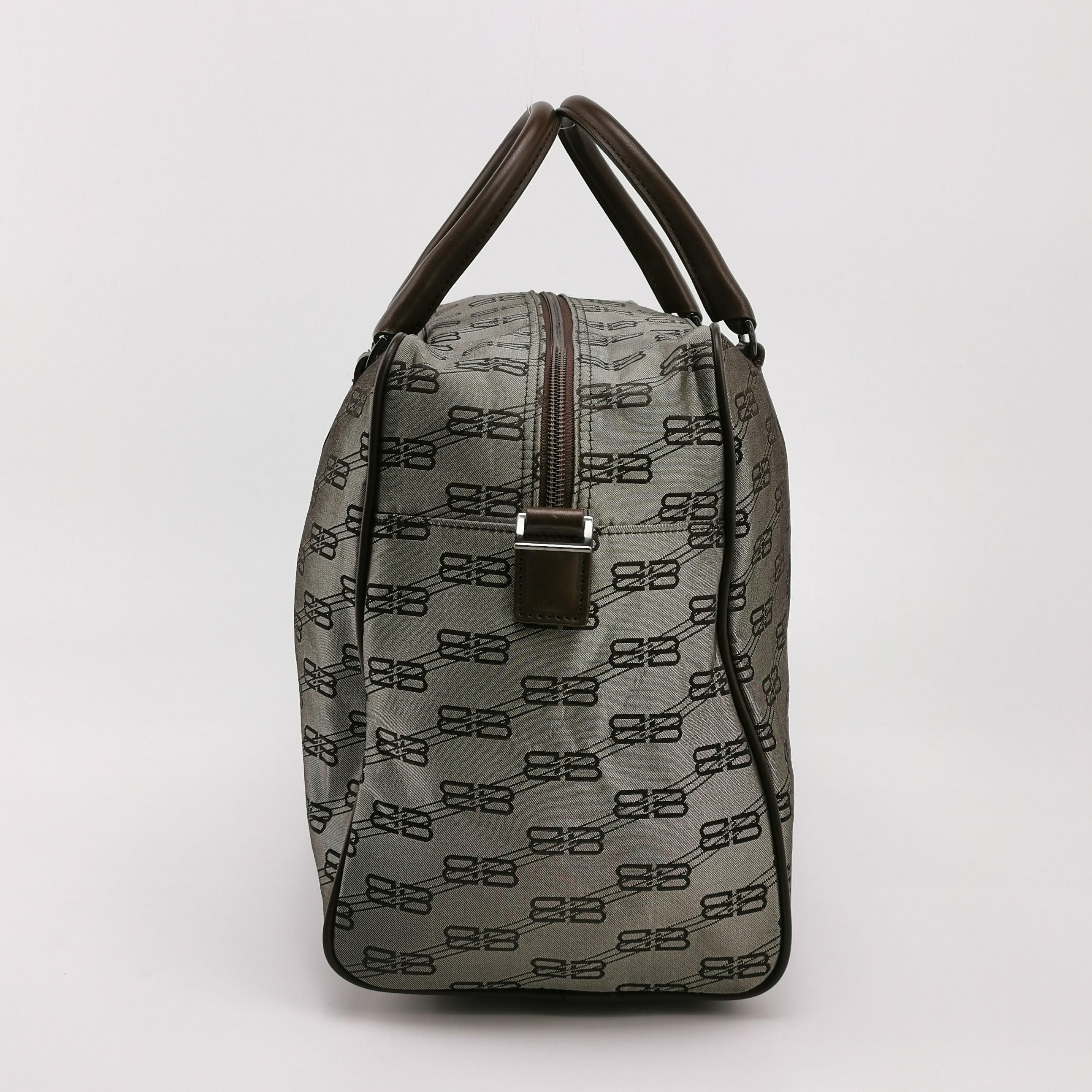 Balenciaga Balenciaga Double B Monogram Leather-Nylon Zip Tote Size ONE SIZE - 5 Thumbnail