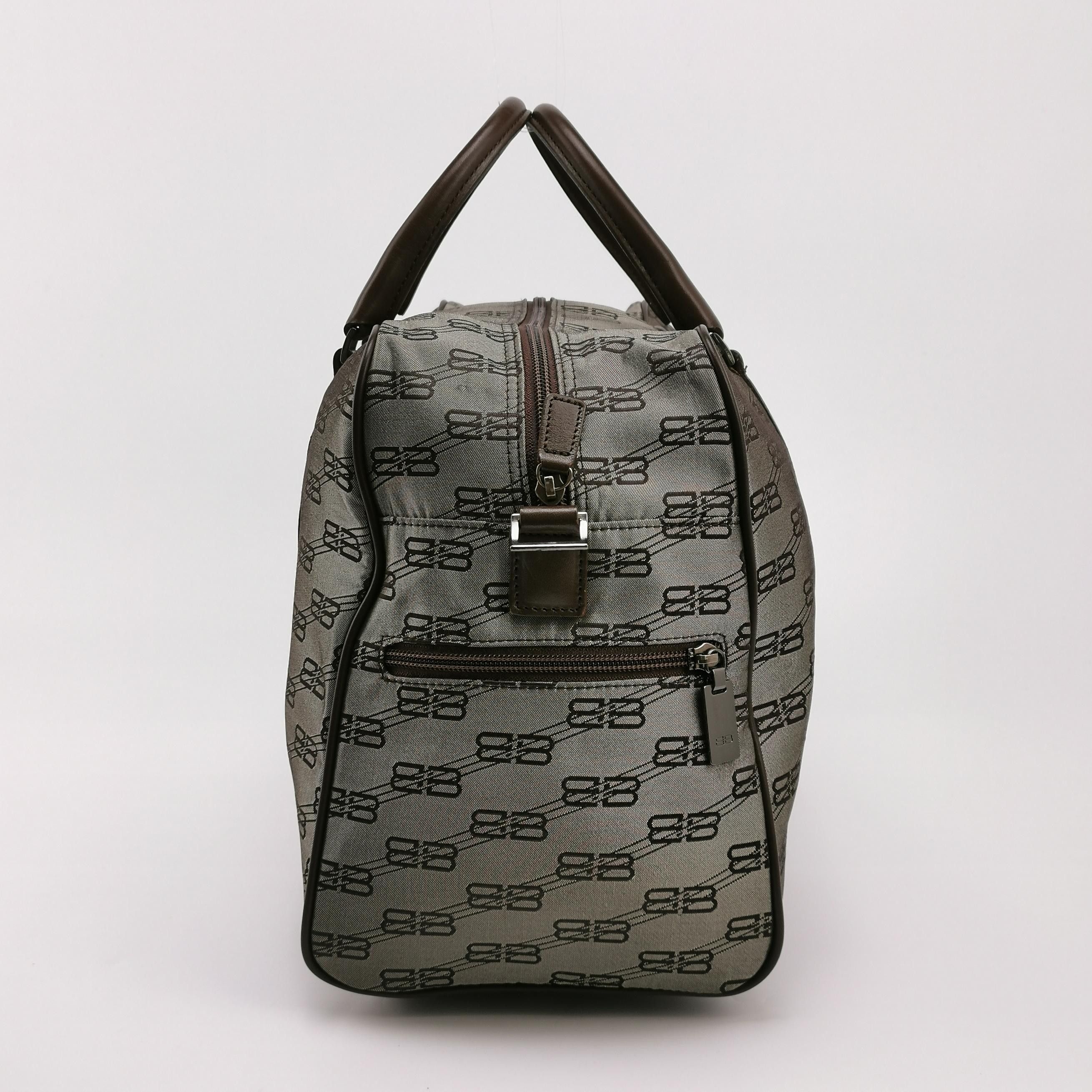 Balenciaga Balenciaga Double B Monogram Leather-Nylon Zip Tote Size ONE SIZE - 7 Thumbnail