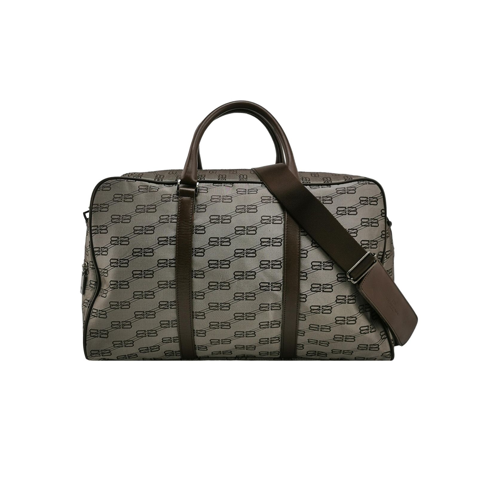 Balenciaga Balenciaga Double B Monogram Leather-Nylon Zip Tote Size ONE SIZE - 2 Thumbnail