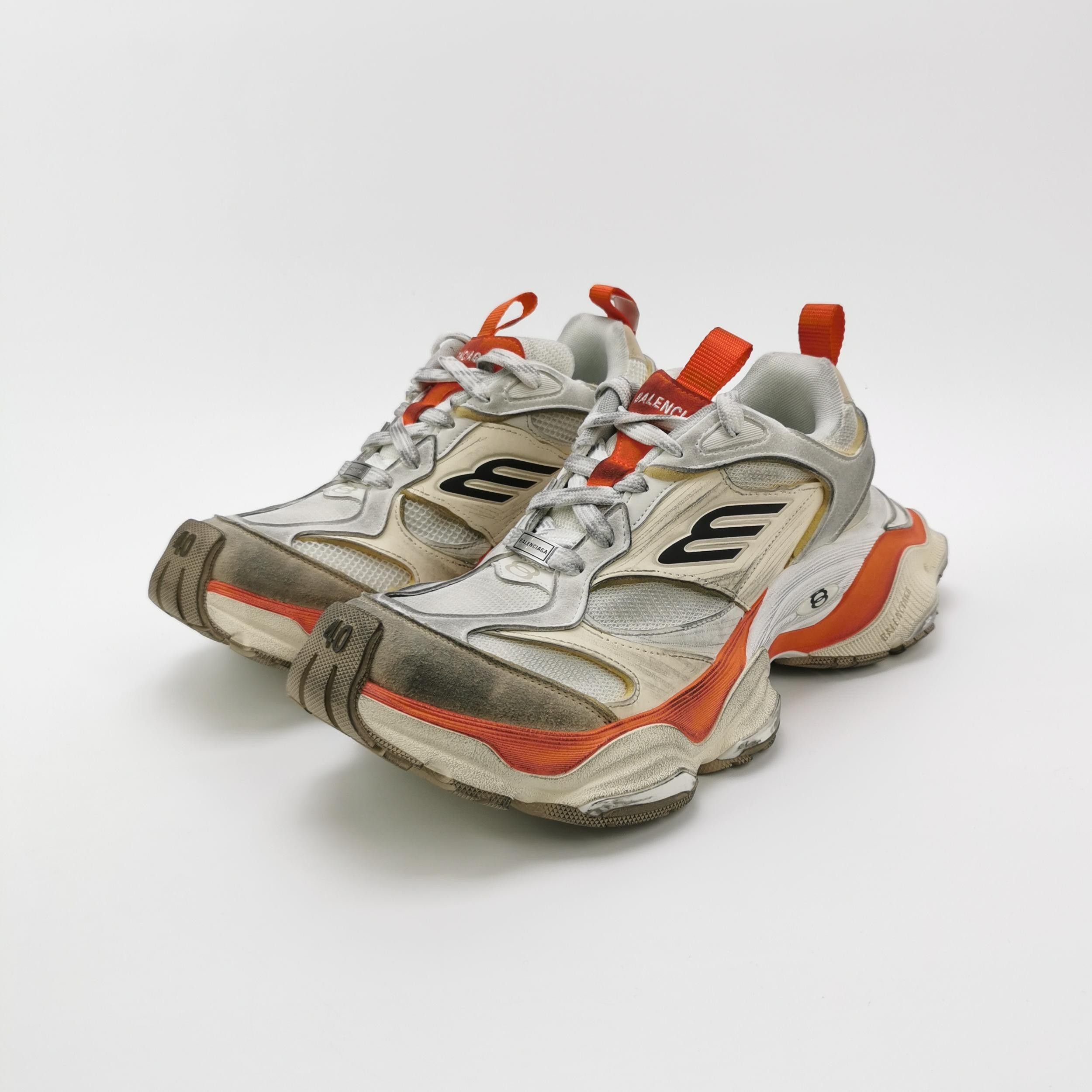 Balenciaga Balenciaga Chunky Sneaker Gray Orange Accents Size US 9 / EU 42 - 4 Thumbnail