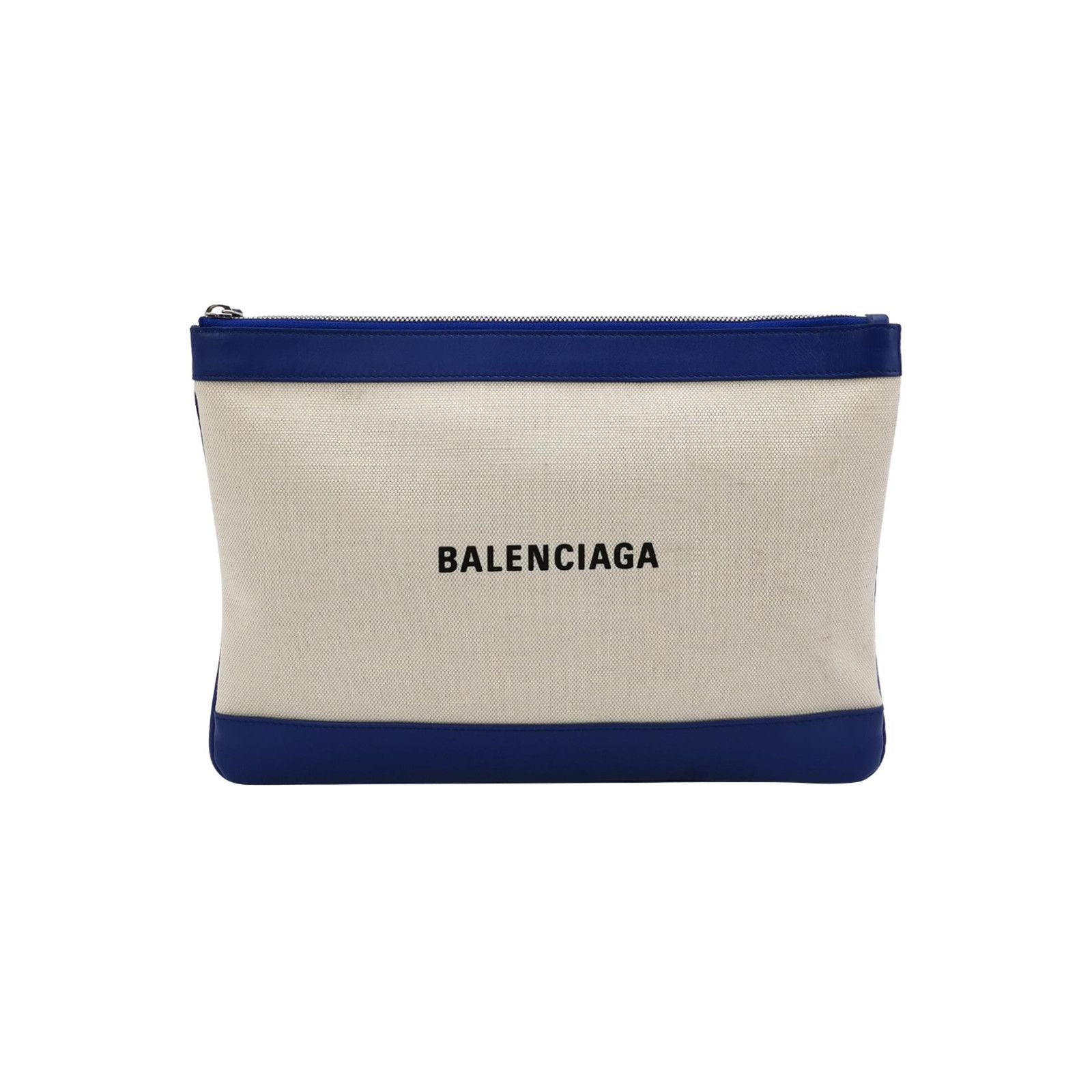Balenciaga Balenciaga Colorblock Logo Canvas Leather Clutch Size ONE SIZE - 2 Thumbnail