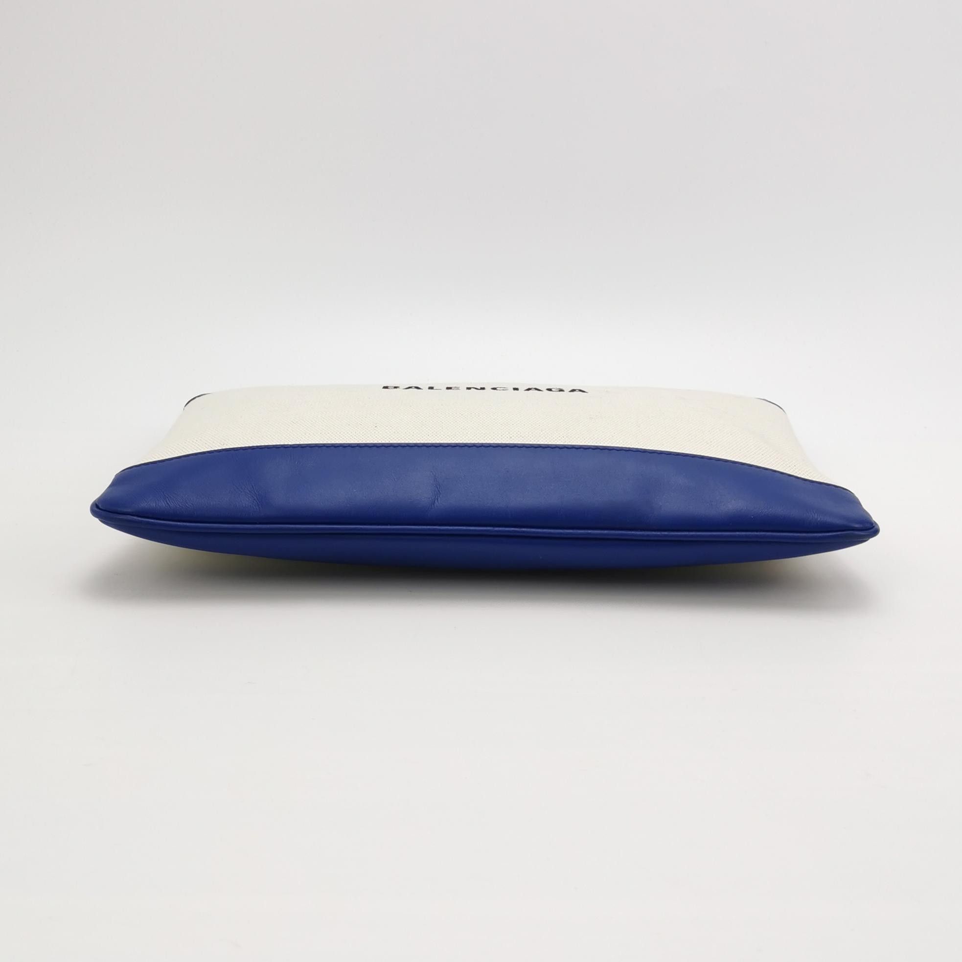 Balenciaga Balenciaga Colorblock Logo Canvas Leather Clutch Size ONE SIZE - 10 Thumbnail