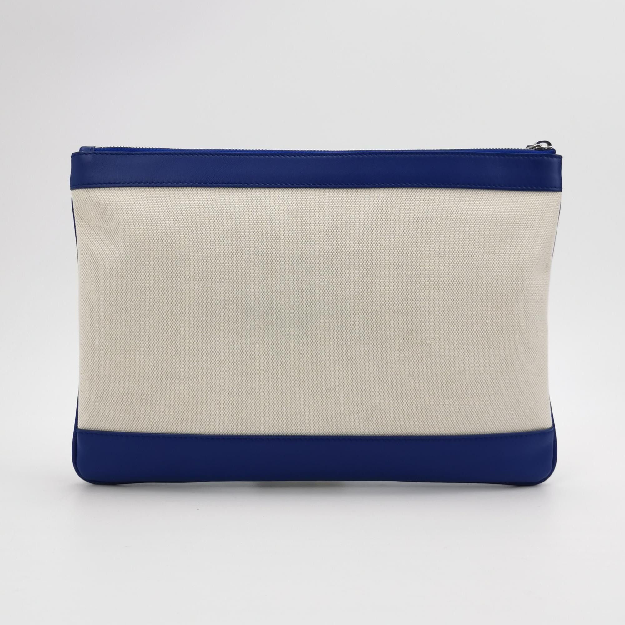Balenciaga Balenciaga Colorblock Logo Canvas Leather Clutch Size ONE SIZE - 7 Thumbnail