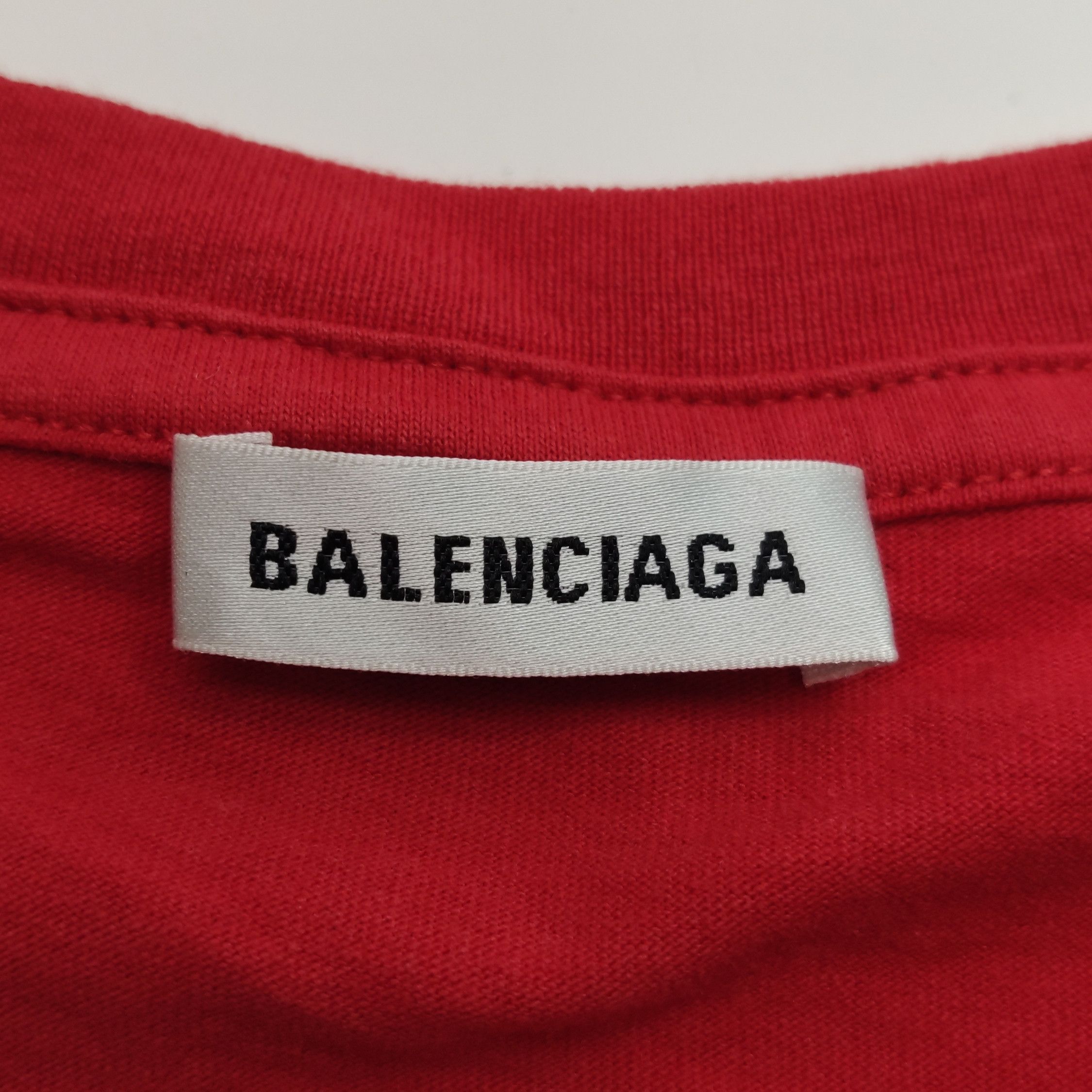 Balenciaga Balenciaga M Size Cotton Logo Crew Neck T-Shirt Size US M / EU 48-50 / 2 - 10 Thumbnail