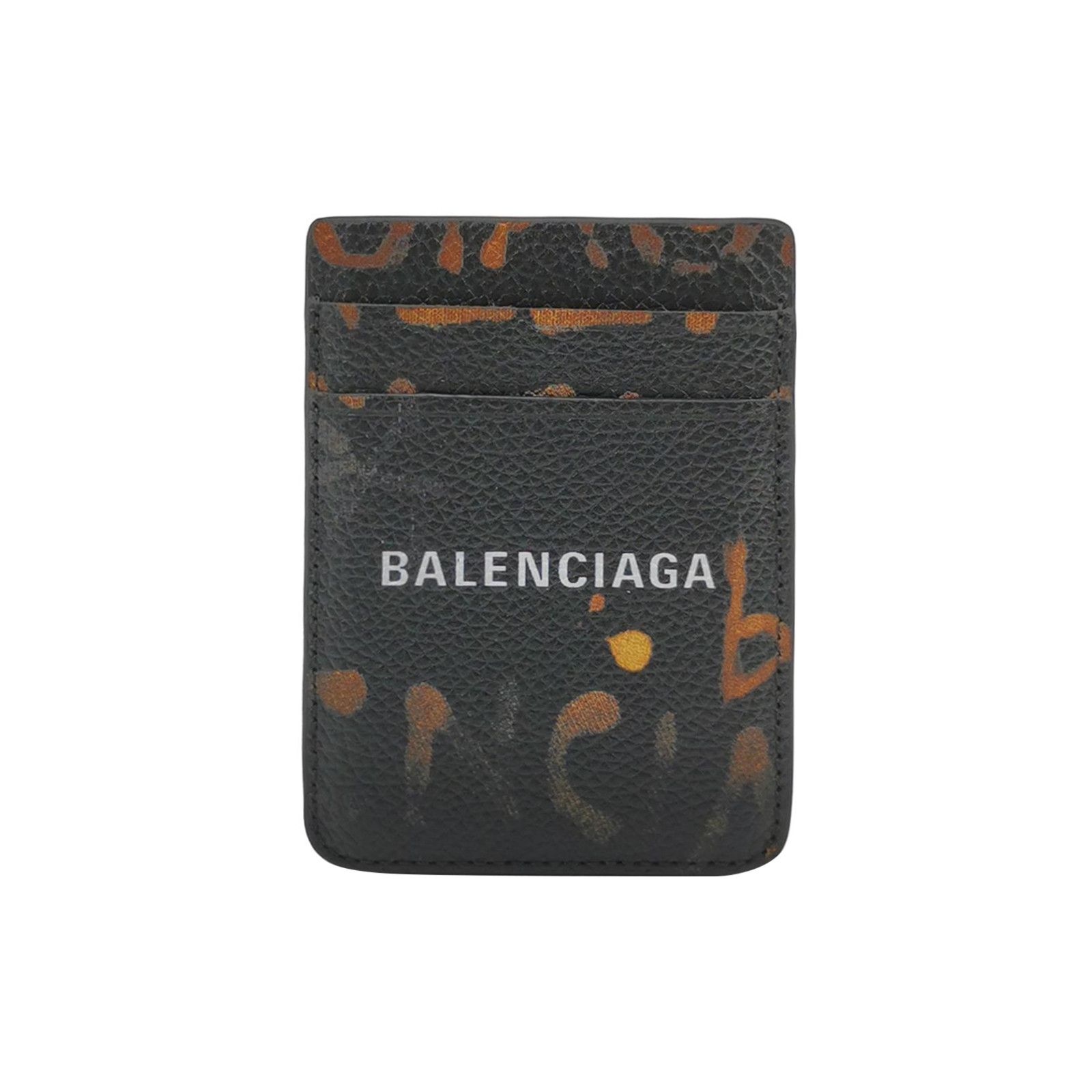 Balenciaga Balenciaga Leather Colorblock Logo Card Holder Size ONE SIZE - 2 Thumbnail