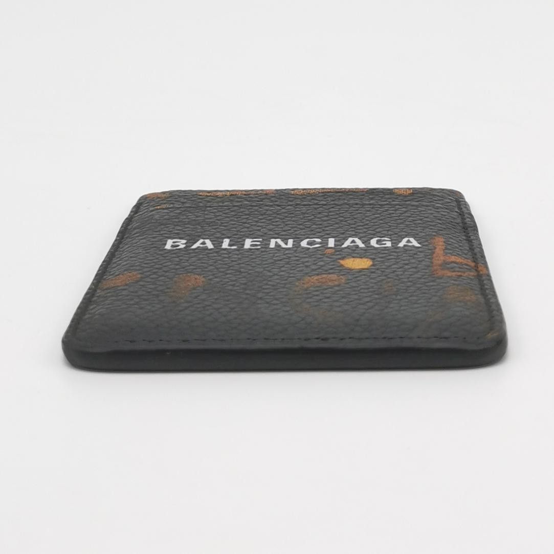 Balenciaga Balenciaga Leather Colorblock Logo Card Holder Size ONE SIZE - 9 Thumbnail