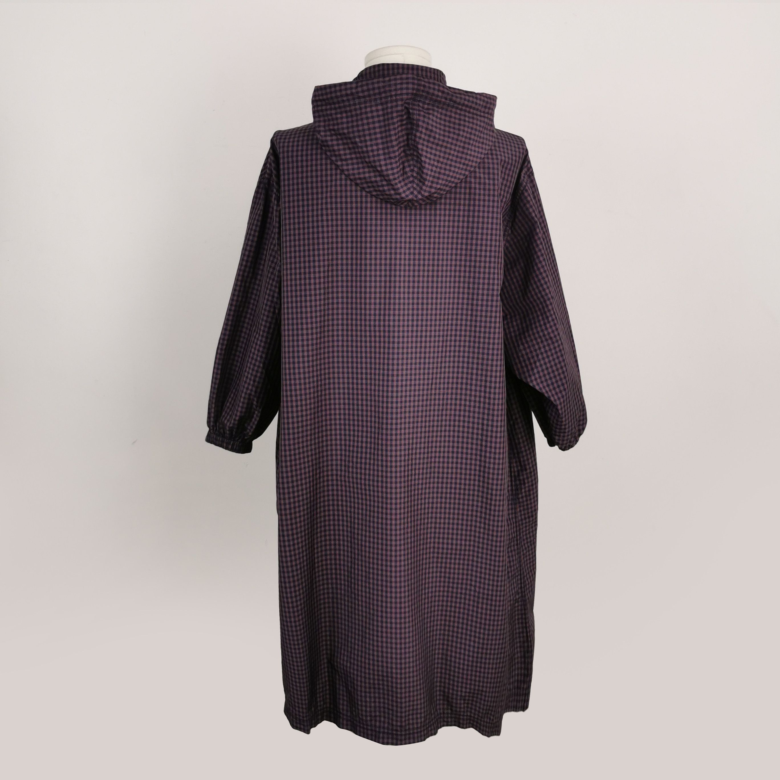 Balenciaga Balenciaga Checkerboard Logo Hooded Coat Size US XS / EU 42 / 0 - 4 Thumbnail