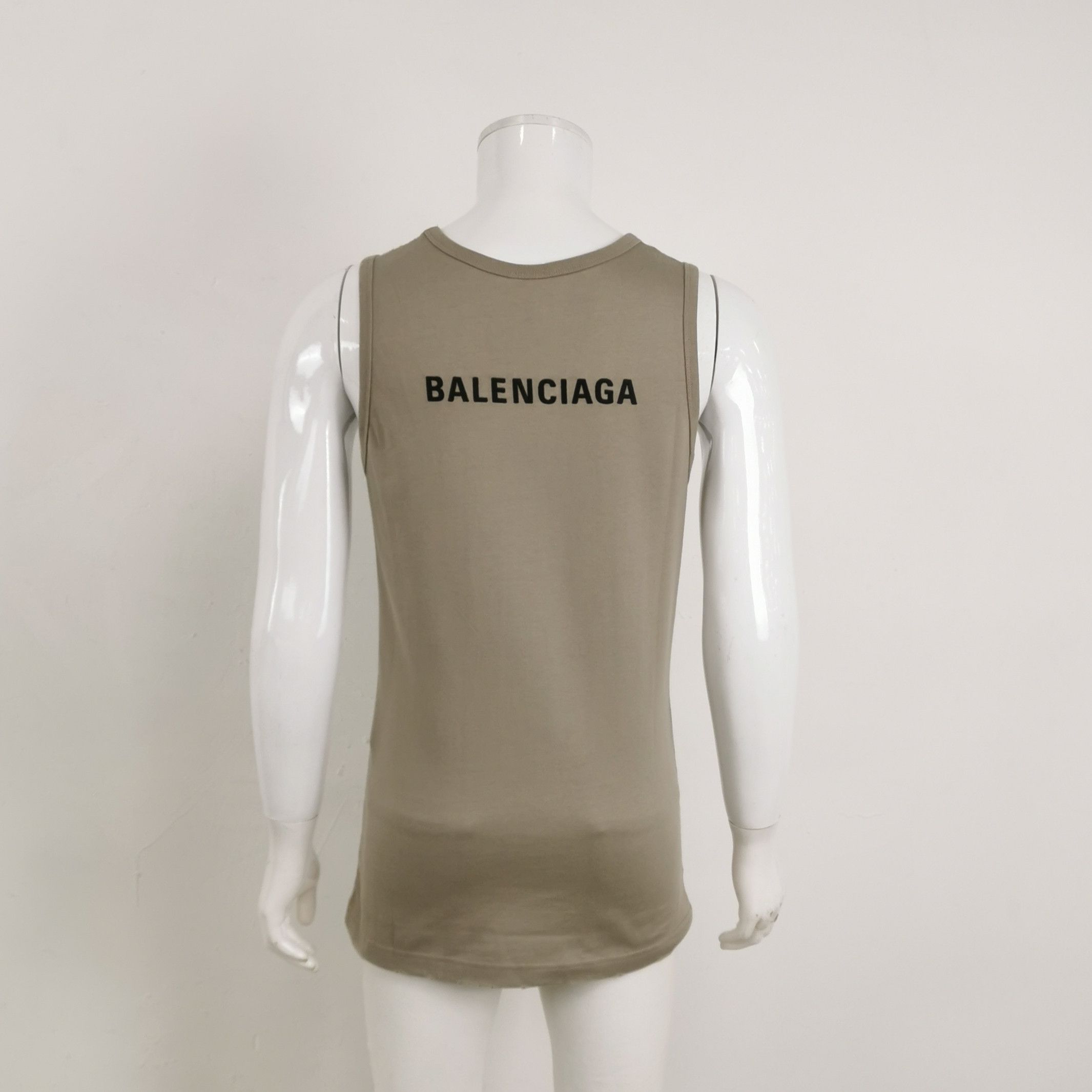 Balenciaga Balenciaga Logo Cotton Tank Top XXS Size US XXS / EU 40 - 4 Thumbnail