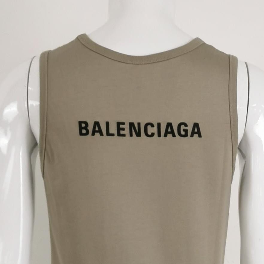 Balenciaga Balenciaga Logo Cotton Tank Top XXS Size US XXS / EU 40 - 5 Thumbnail