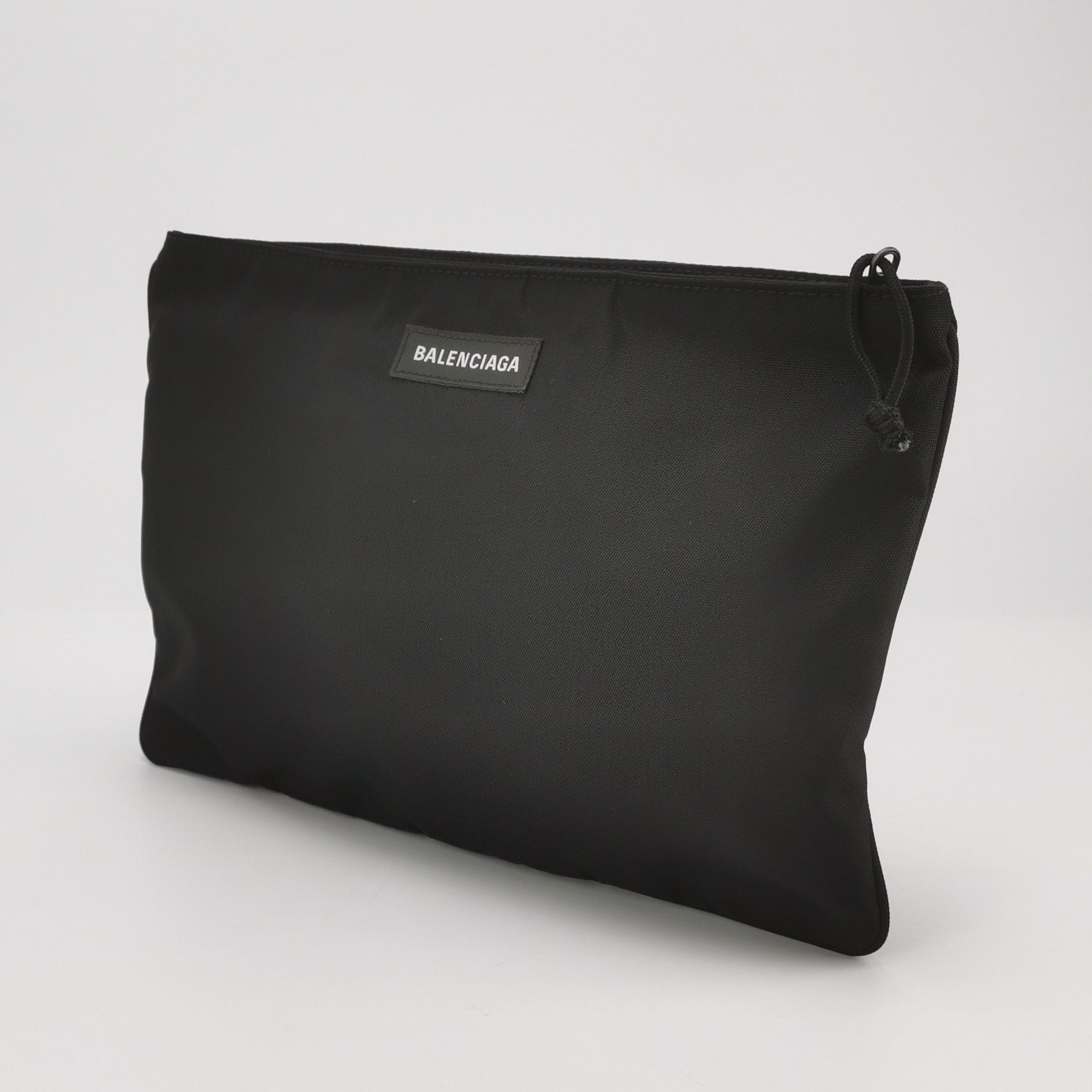 Balenciaga Balenciaga Nylon Solid Logo Zip Clutch Size ONE SIZE - 4 Thumbnail