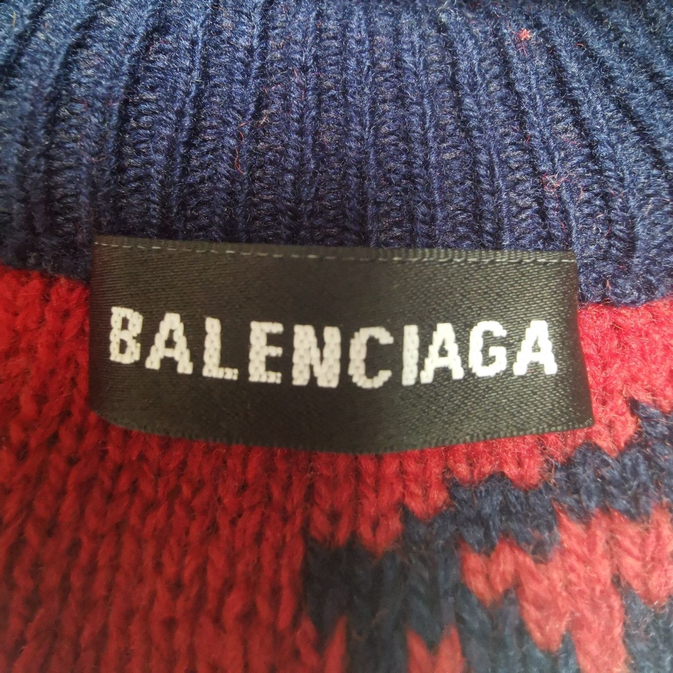 Balenciaga Balenciaga Wool Blend Logo Print Crewneck Sweater S Size US S / EU 44-46 / 1 - 6 Thumbnail