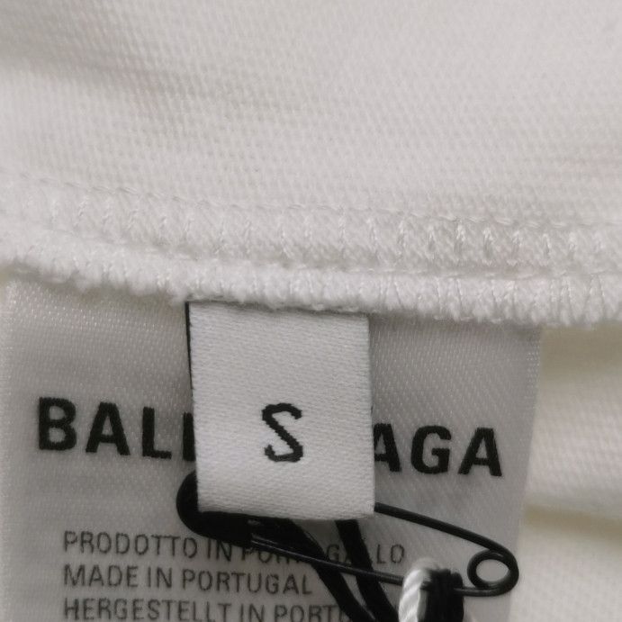 Balenciaga Balenciaga S Cotton Letter Print Crew Neck T-Shirt Size US S / EU 44-46 / 1 - 18 Thumbnail