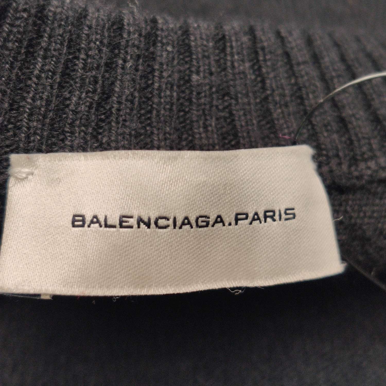 Balenciaga Black V-Neck Long-Sleeve Sweater Size US M / EU 48-50 / 2 - 8 Thumbnail