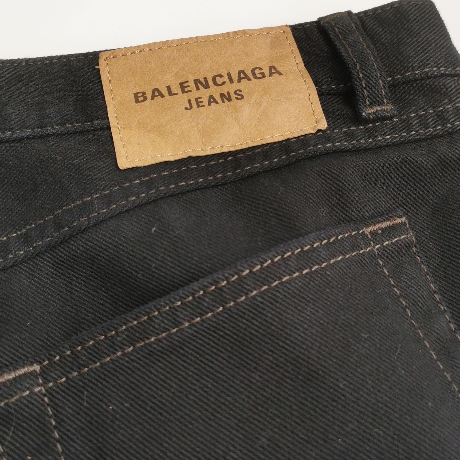 Balenciaga Balenciaga Black High-Waist Straight-Leg Jeans Size US 30 / EU 46 - 5 Thumbnail