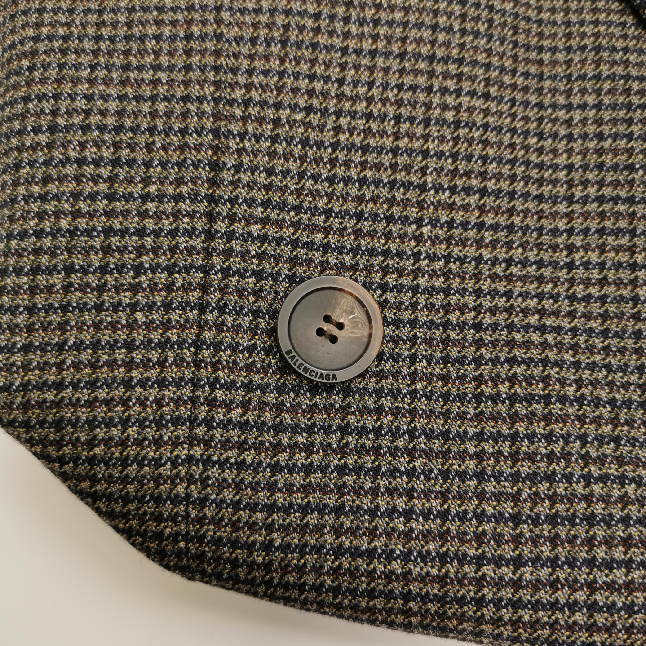 Balenciaga Balenciaga Wool Blend Lapel Long-Sleeve Coat 46 Size US S / EU 44-46 / 1 - 6 Thumbnail