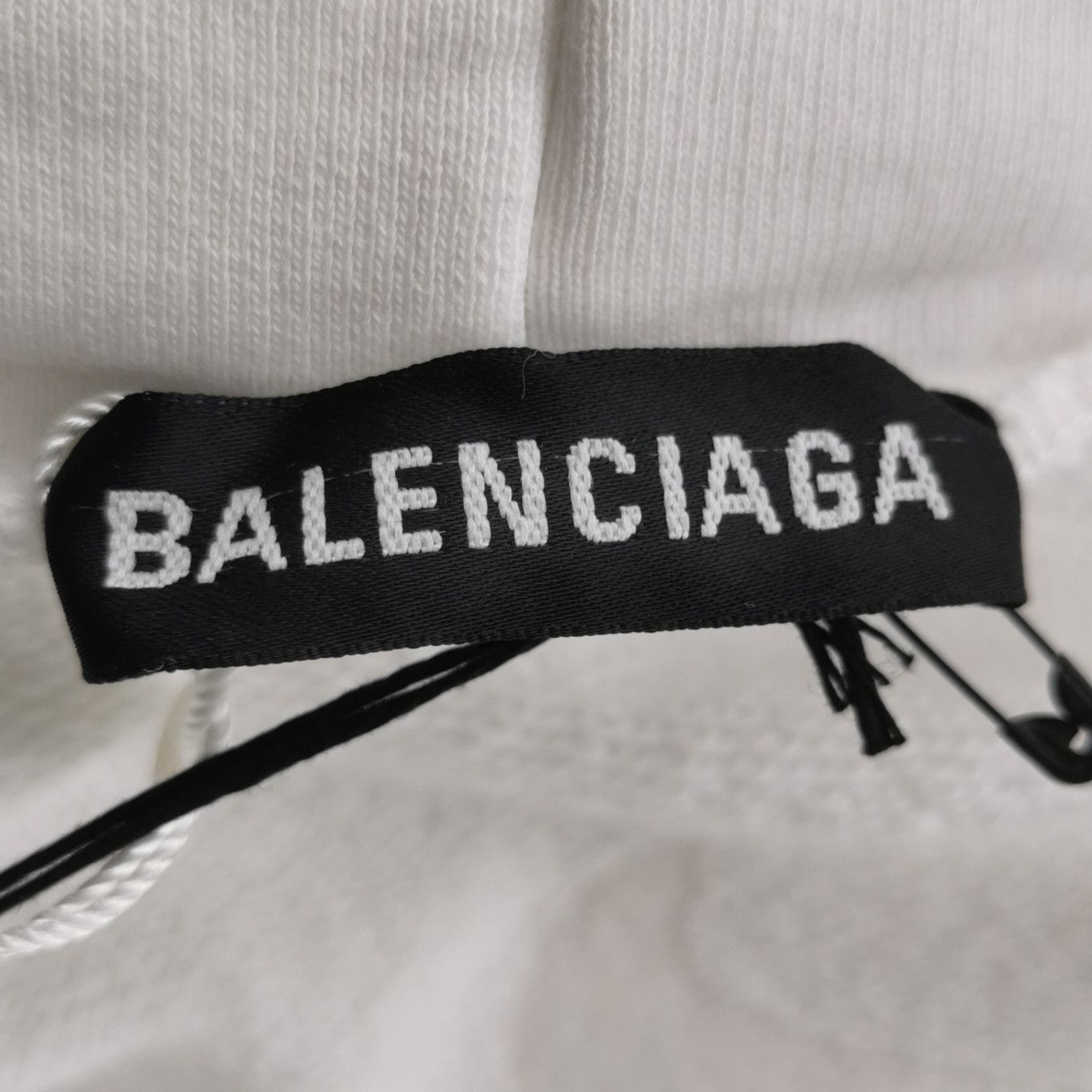 Balenciaga Balenciaga White Torch Logo Oversized Hoodie Size US XS / EU 42 / 0 - 10 Thumbnail
