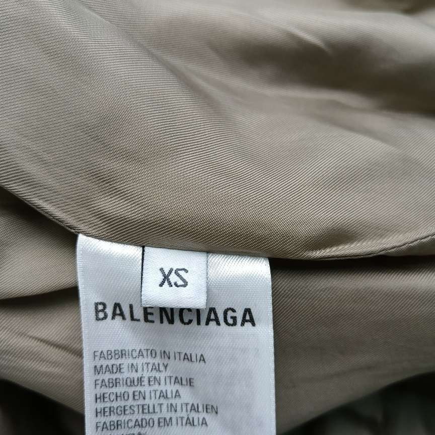 Balenciaga Balenciaga XS Cotton Solid Long-Sleeve Trench Coat Size US XS / EU 42 / 0 - 11 Thumbnail
