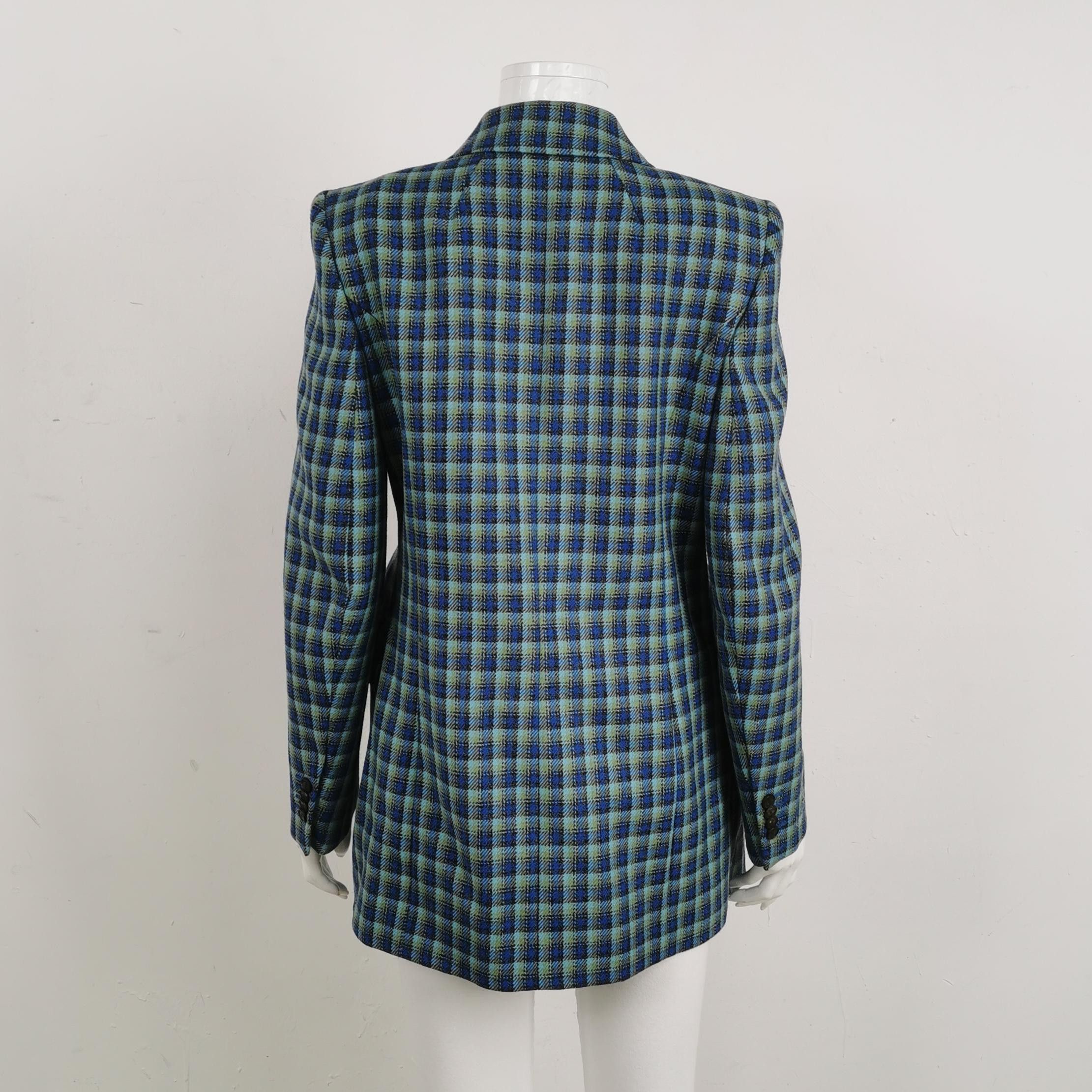 Balenciaga Balenciaga Wool Checkered Lapel Blazer S Size S / US 4 / IT 40 - 3 Thumbnail