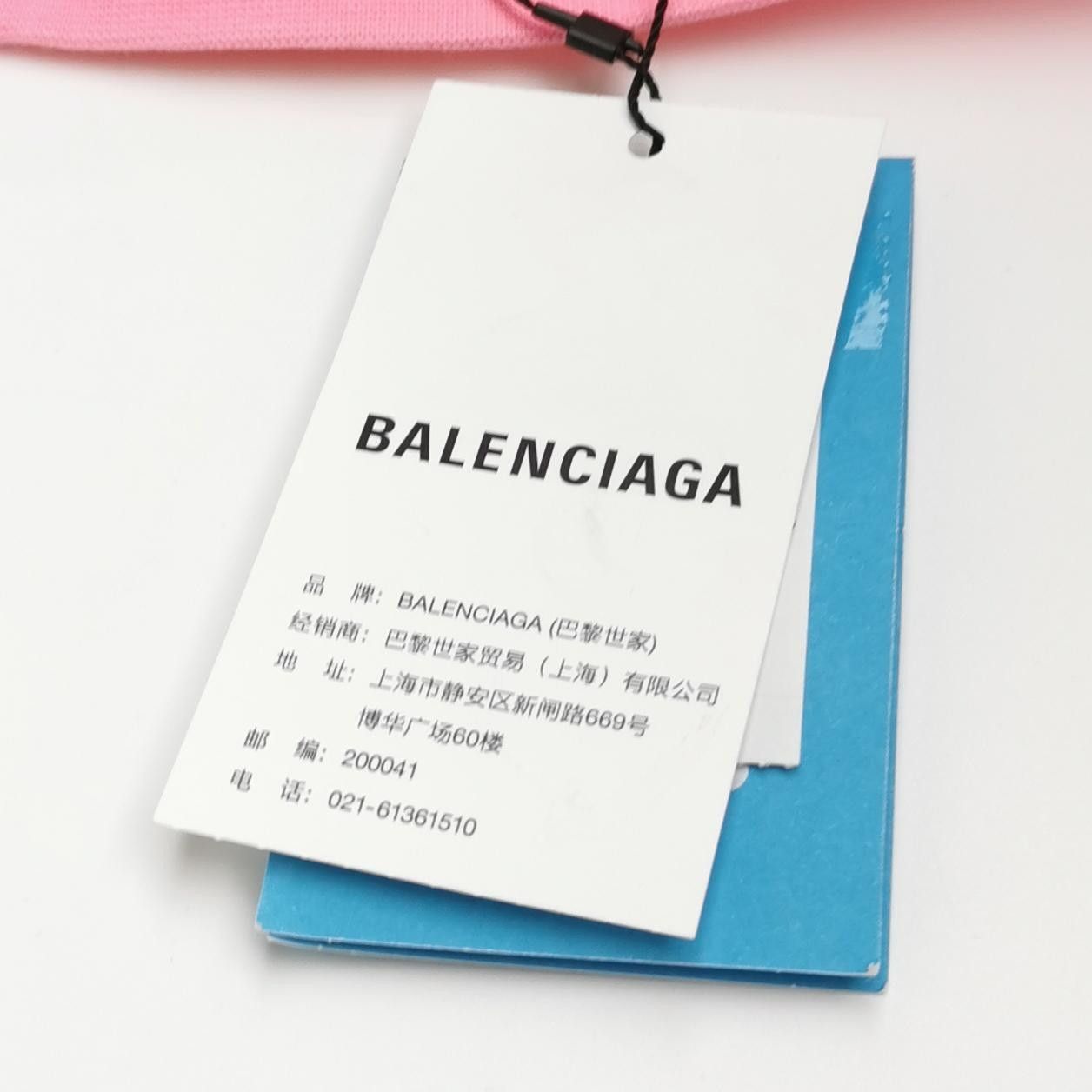 Balenciaga Balenciaga M Size Pink WFP Logo T-Shirt Size M / US 6-8 / IT 42-44 - 7 Thumbnail