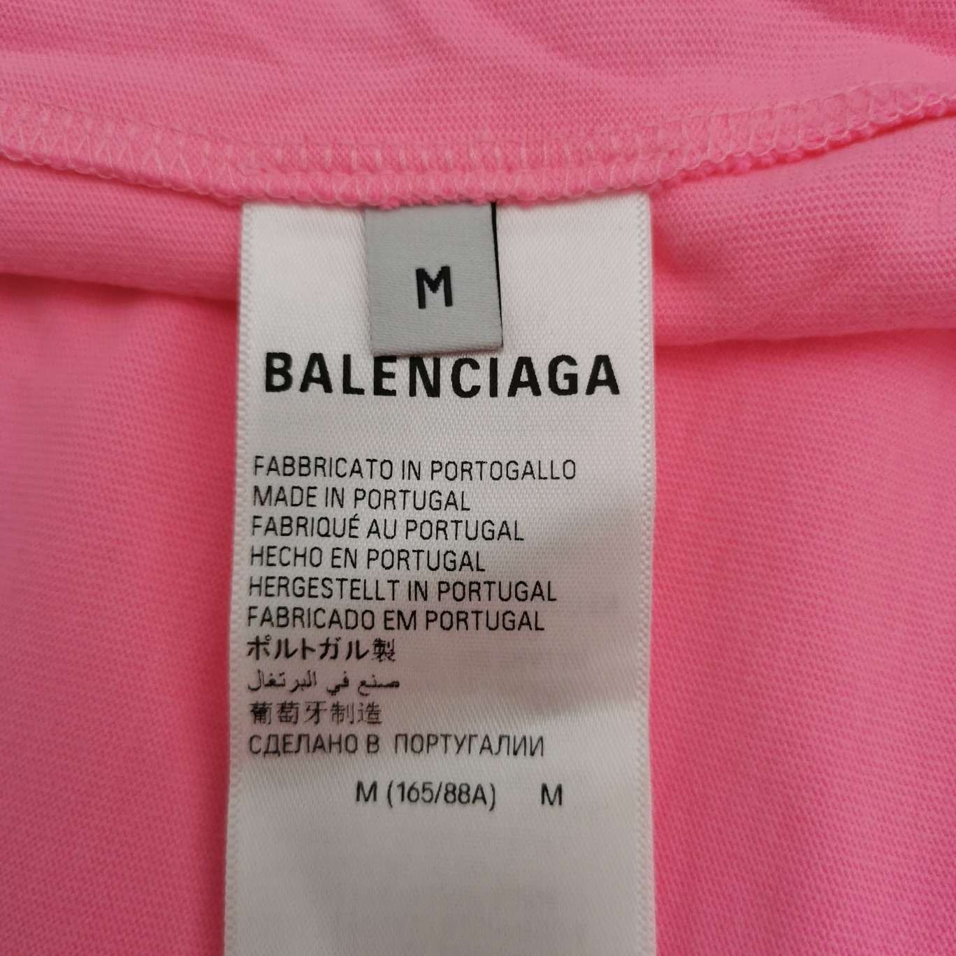 Balenciaga Balenciaga M Size Pink WFP Logo T-Shirt Size M / US 6-8 / IT 42-44 - 14 Thumbnail