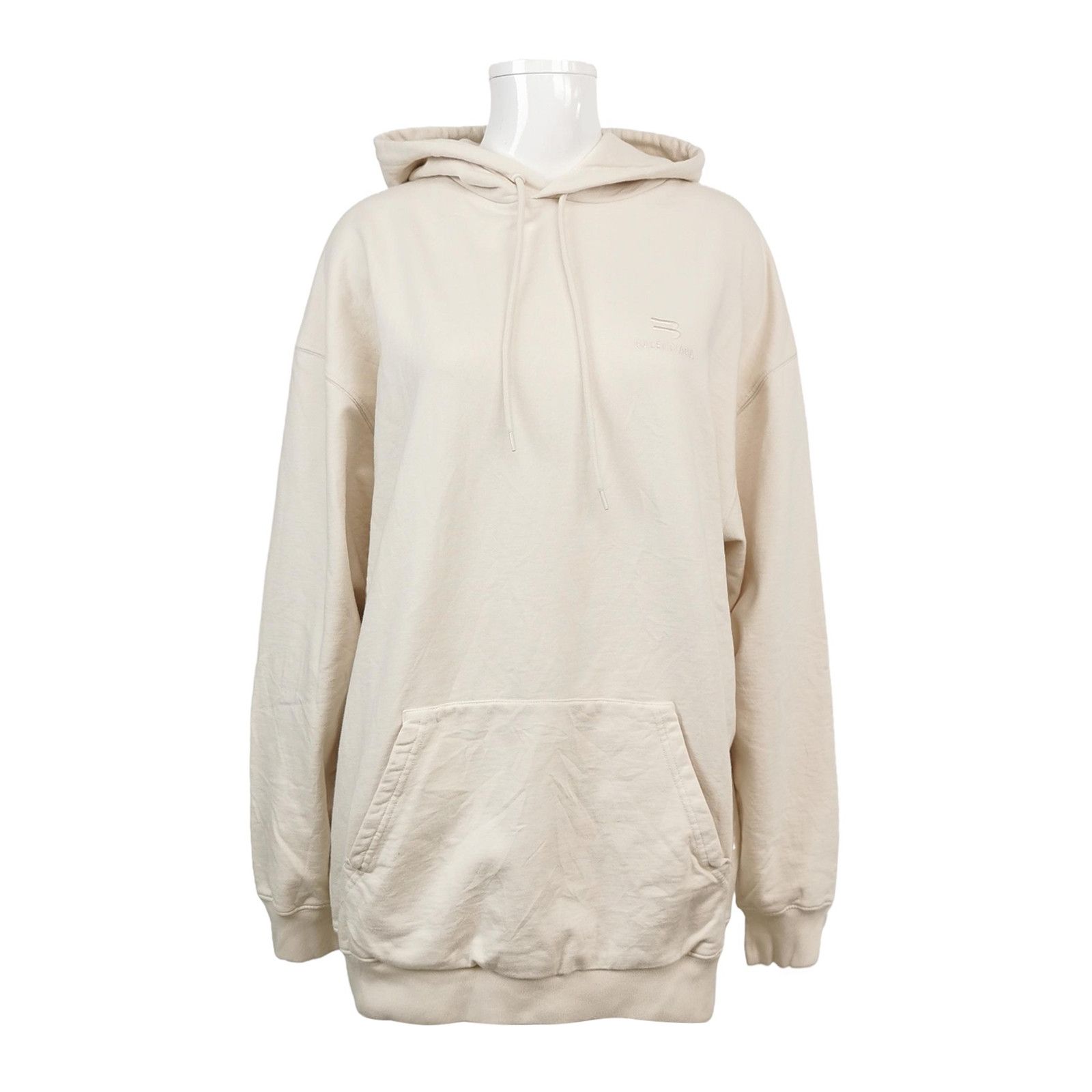 Balenciaga Balenciaga Cotton Logo Embroidered Hoodie S Size S / US 4 / IT 40 - 2 Thumbnail