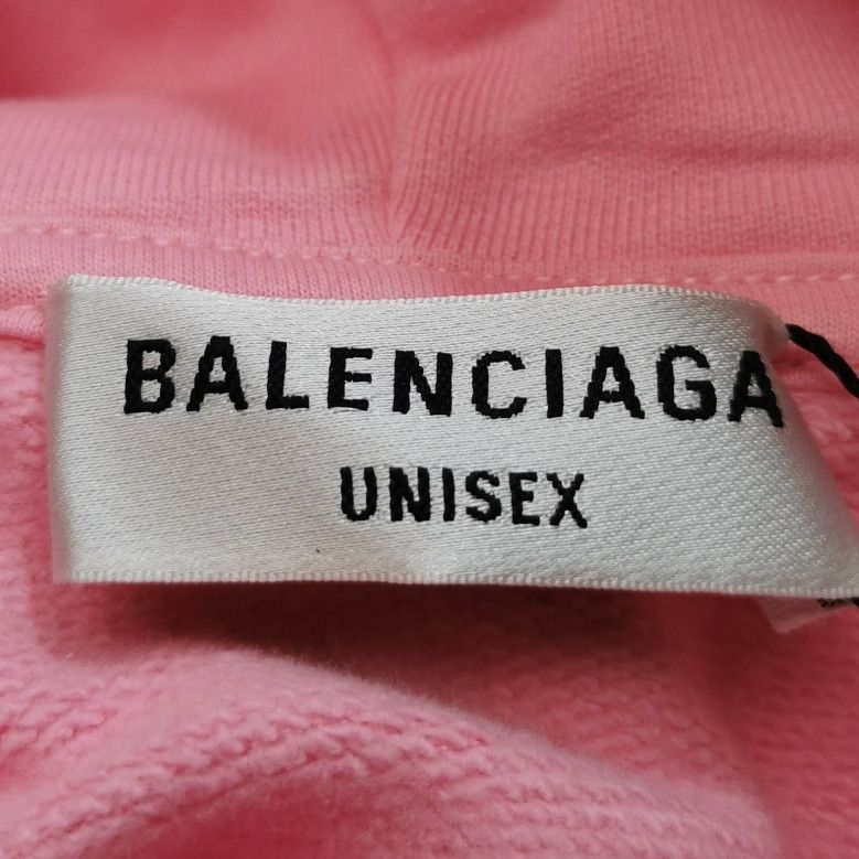 Balenciaga Balenciaga Pink Rhinestone Logo Cotton Hoodie S Size S / US 4 / IT 40 - 12 Thumbnail