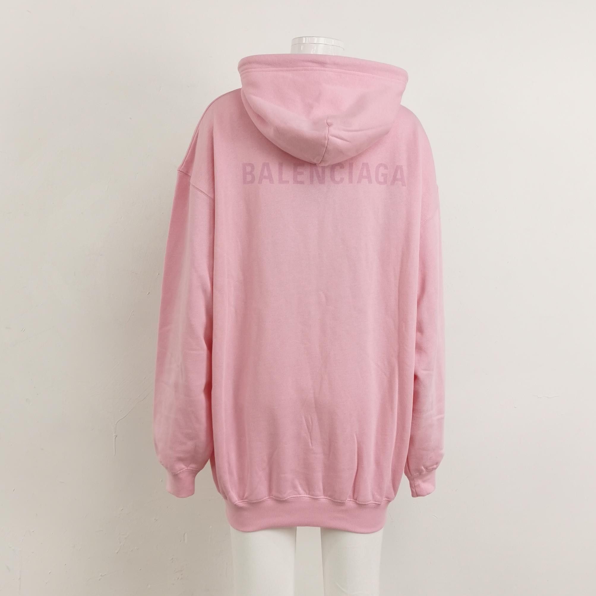Balenciaga Balenciaga XS Pink Logo Hoodie Size XS / US 0-2 / IT 36-38 - 4 Thumbnail