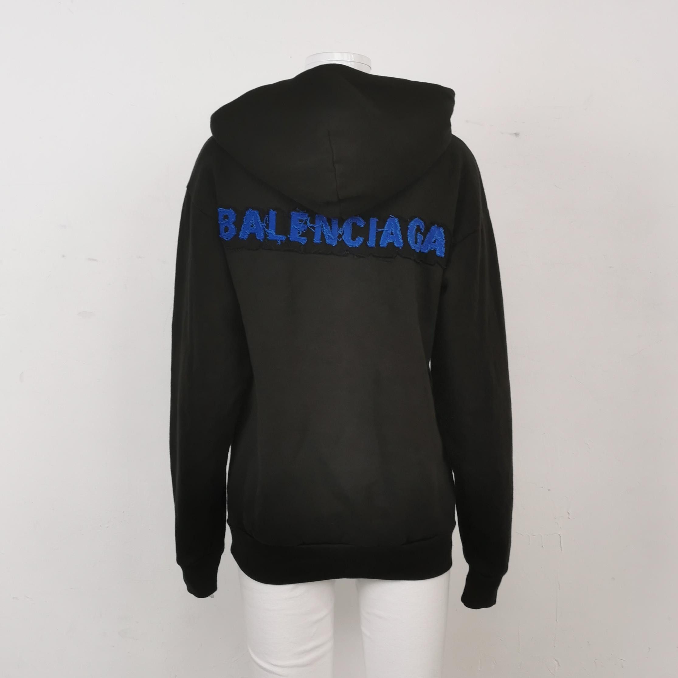 Balenciaga Balenciaga Size S Cotton Logo Hoodie Size S / US 4 / IT 40 - 4 Thumbnail