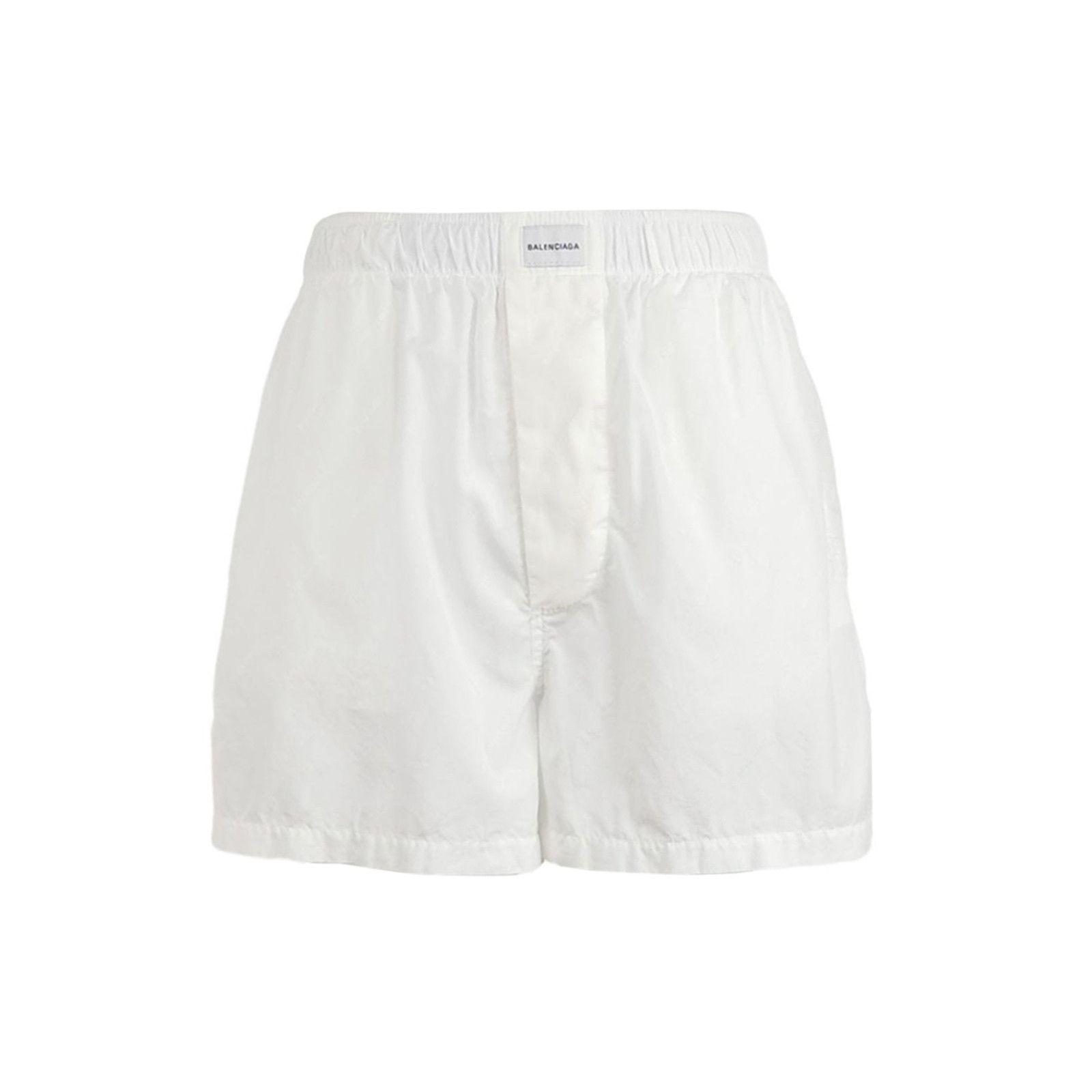 Balenciaga Balenciaga White Cotton Logo Shorts M Size M / US 6-8 / IT 42-44 - 2 Thumbnail