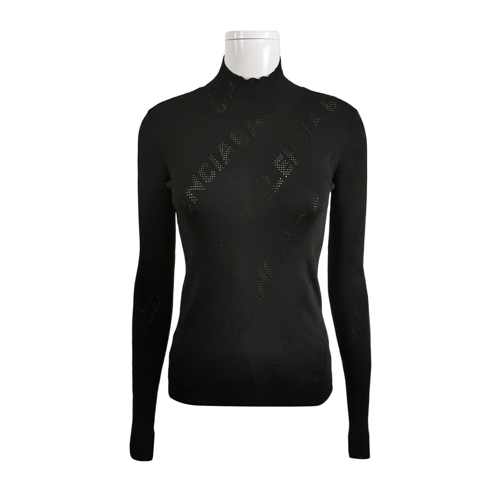 Balenciaga Balenciaga M Size Solid Letter Logo Knit Sweater Size M / US 6-8 / IT 42-44 - 2 Thumbnail