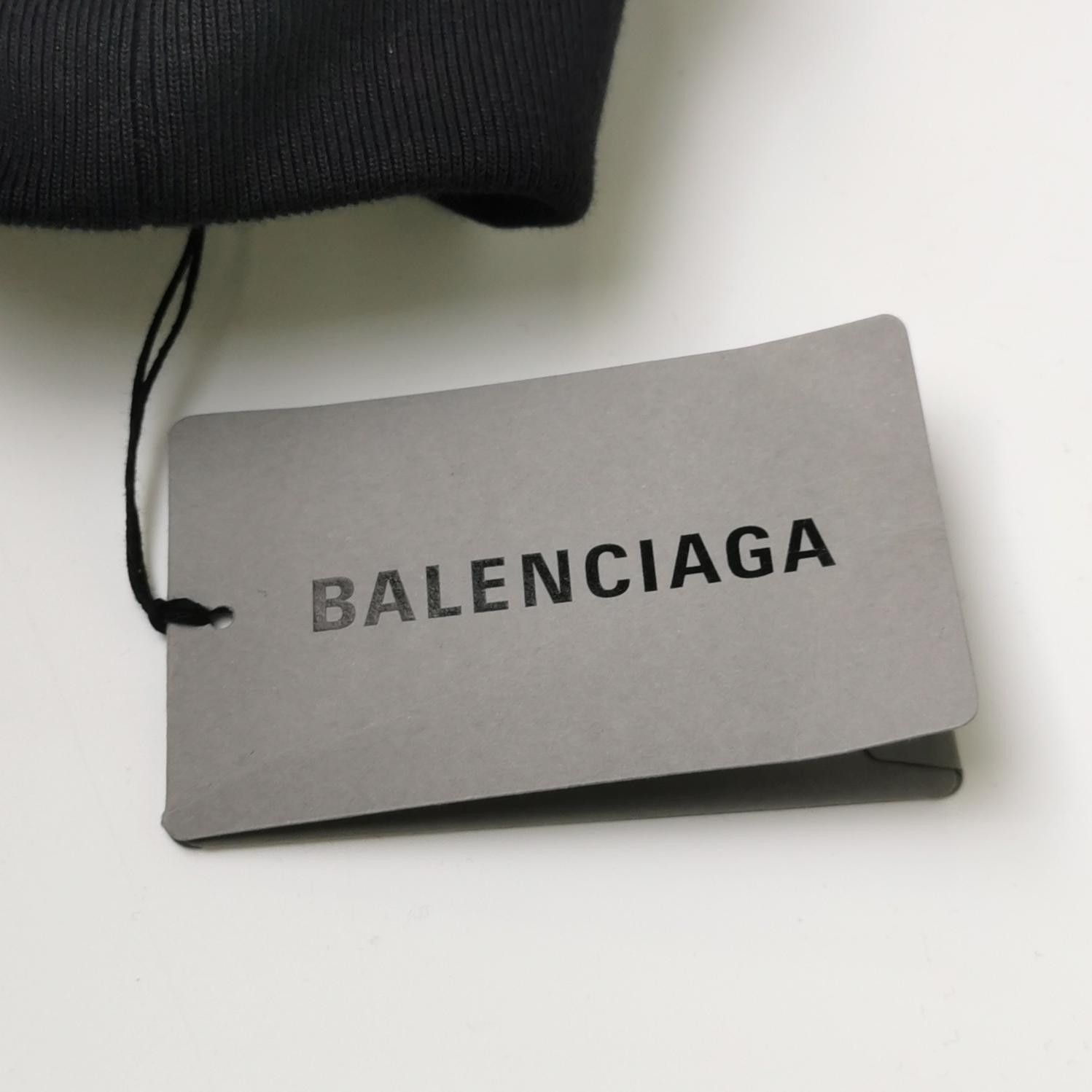 Balenciaga Balenciaga Black 'CREW' Logo Cotton Hoodie S Size S / US 4 / IT 40 - 10 Thumbnail
