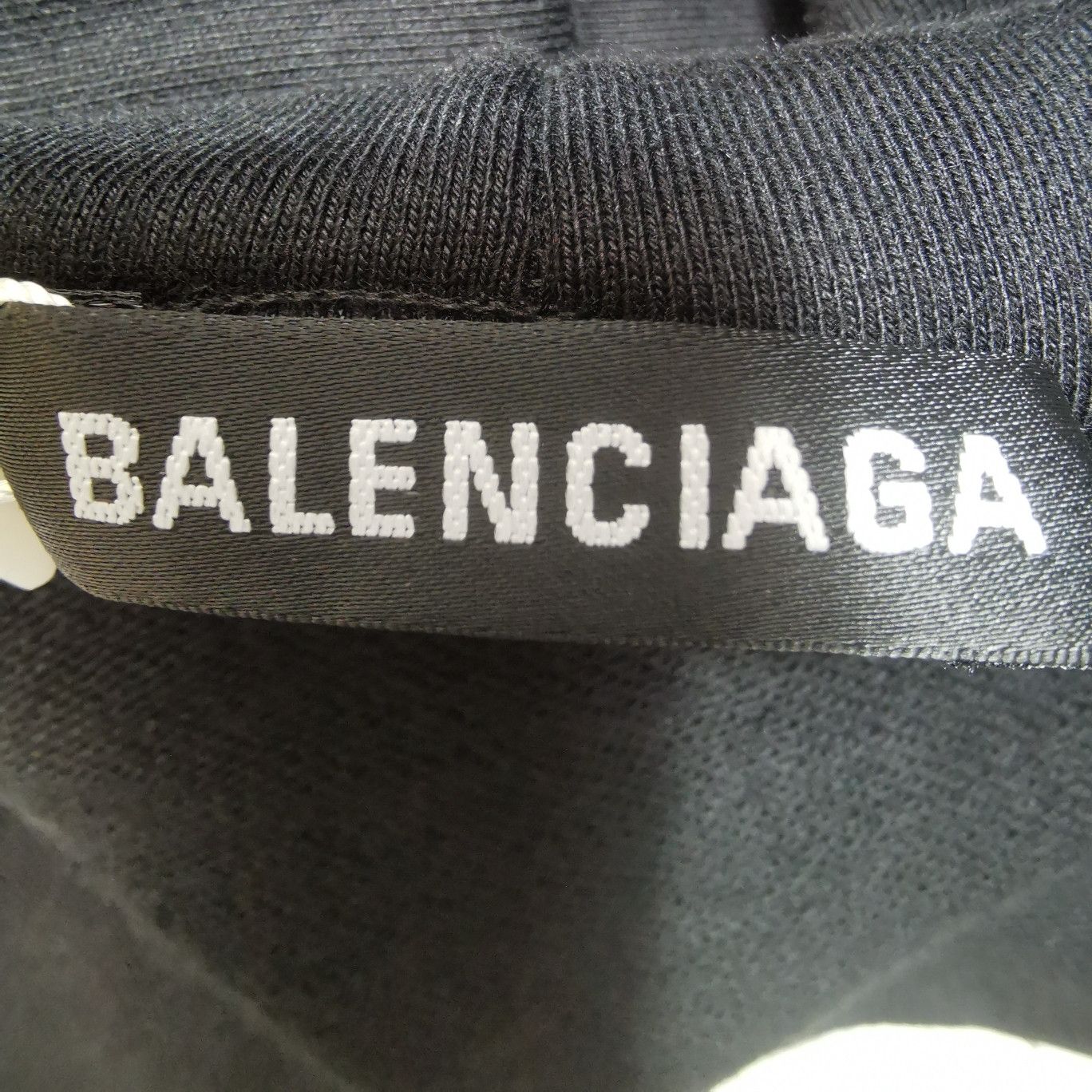 Balenciaga Balenciaga Black 'CREW' Logo Cotton Hoodie S Size S / US 4 / IT 40 - 13 Thumbnail