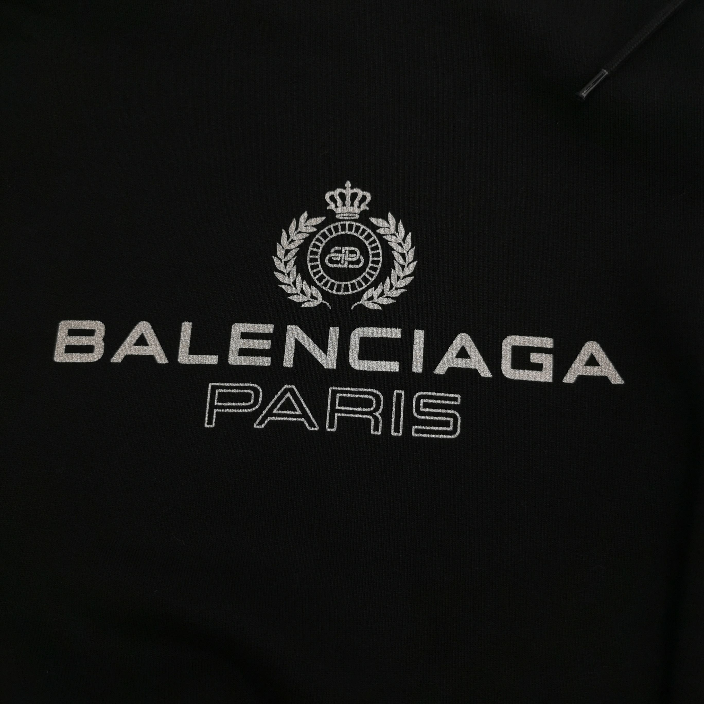 Balenciaga Balenciaga Size S Logo Print Cotton Hoodie Size S / US 4 / IT 40 - 7 Thumbnail