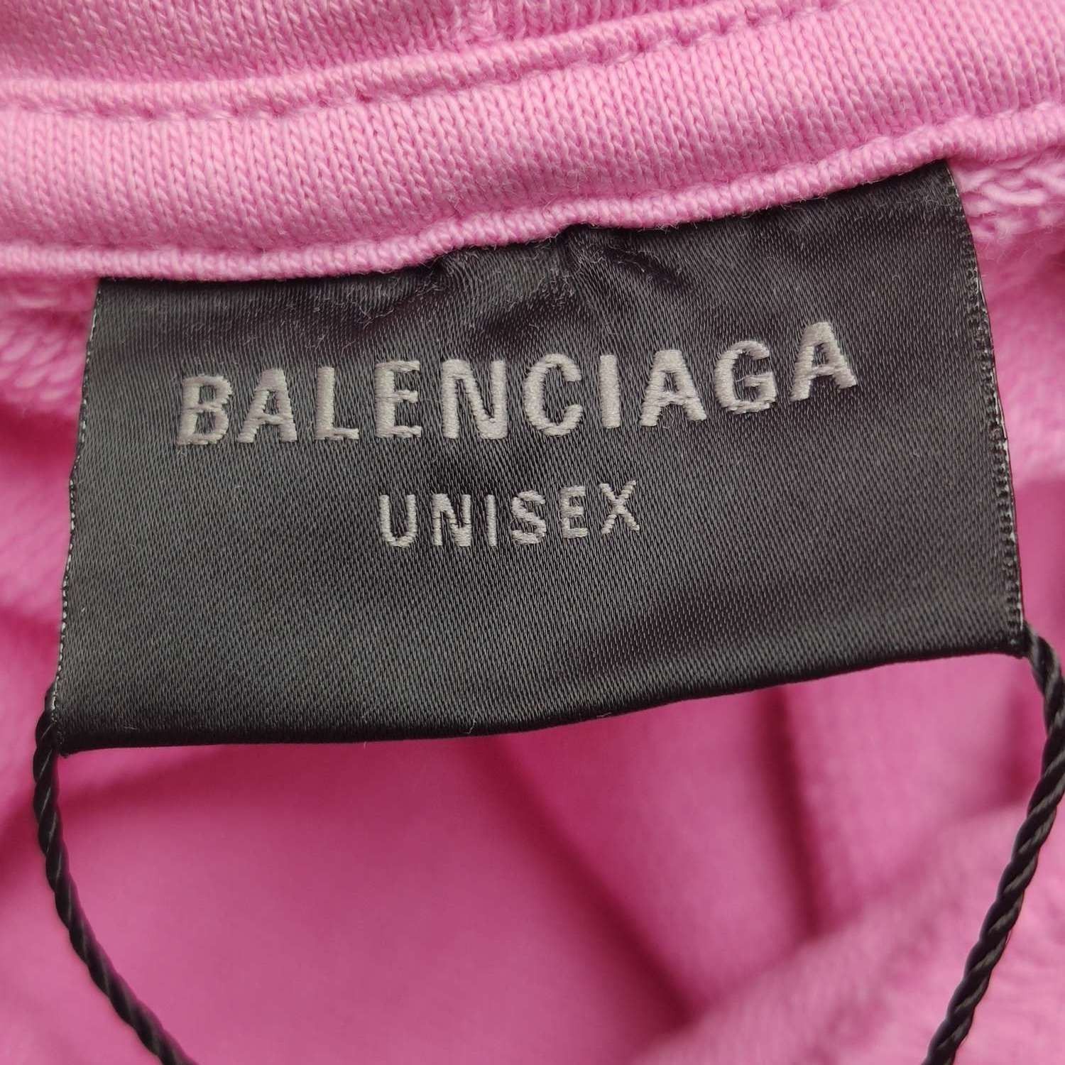 Balenciaga Balenciaga XS Cotton Letter Logo Pink Hoodie Size XS / US 0-2 / IT 36-38 - 10 Thumbnail