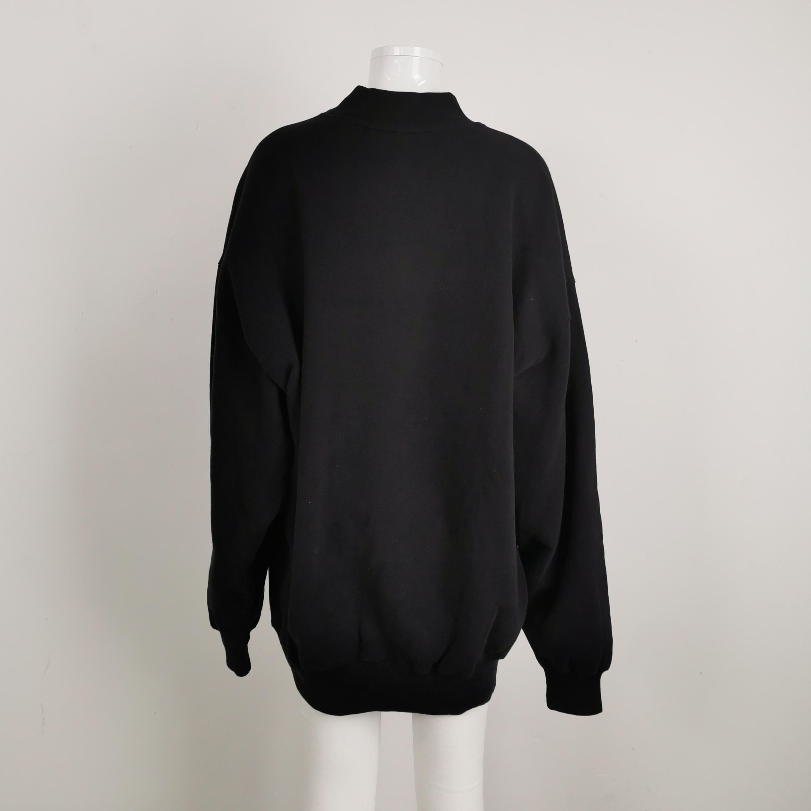 Balenciaga Balenciaga S Size Black Letter Logo Crewneck Sweatshirt Size S / US 4 / IT 40 - 3 Thumbnail
