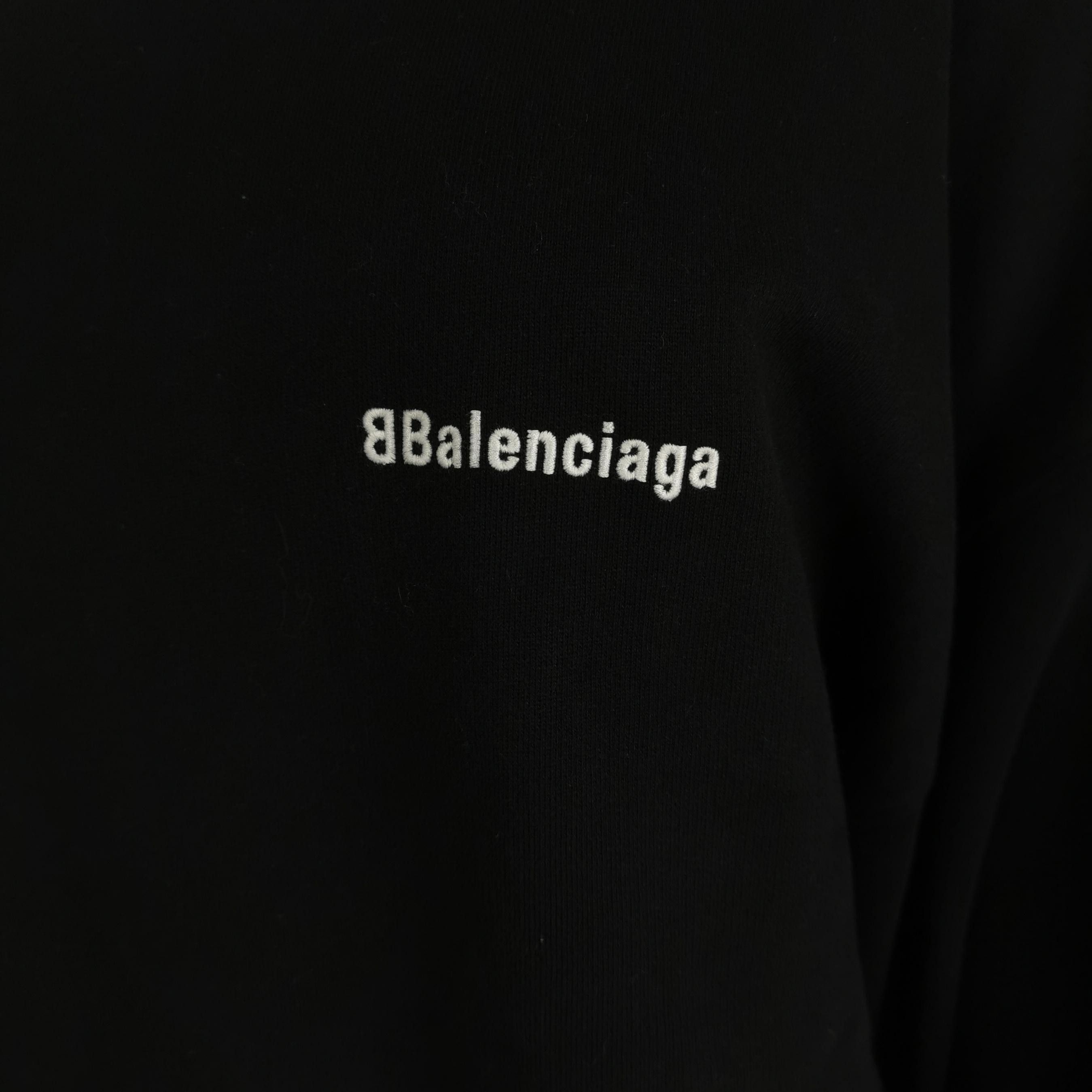 Balenciaga Balenciaga S Size Black Letter Logo Crewneck Sweatshirt Size S / US 4 / IT 40 - 6 Thumbnail