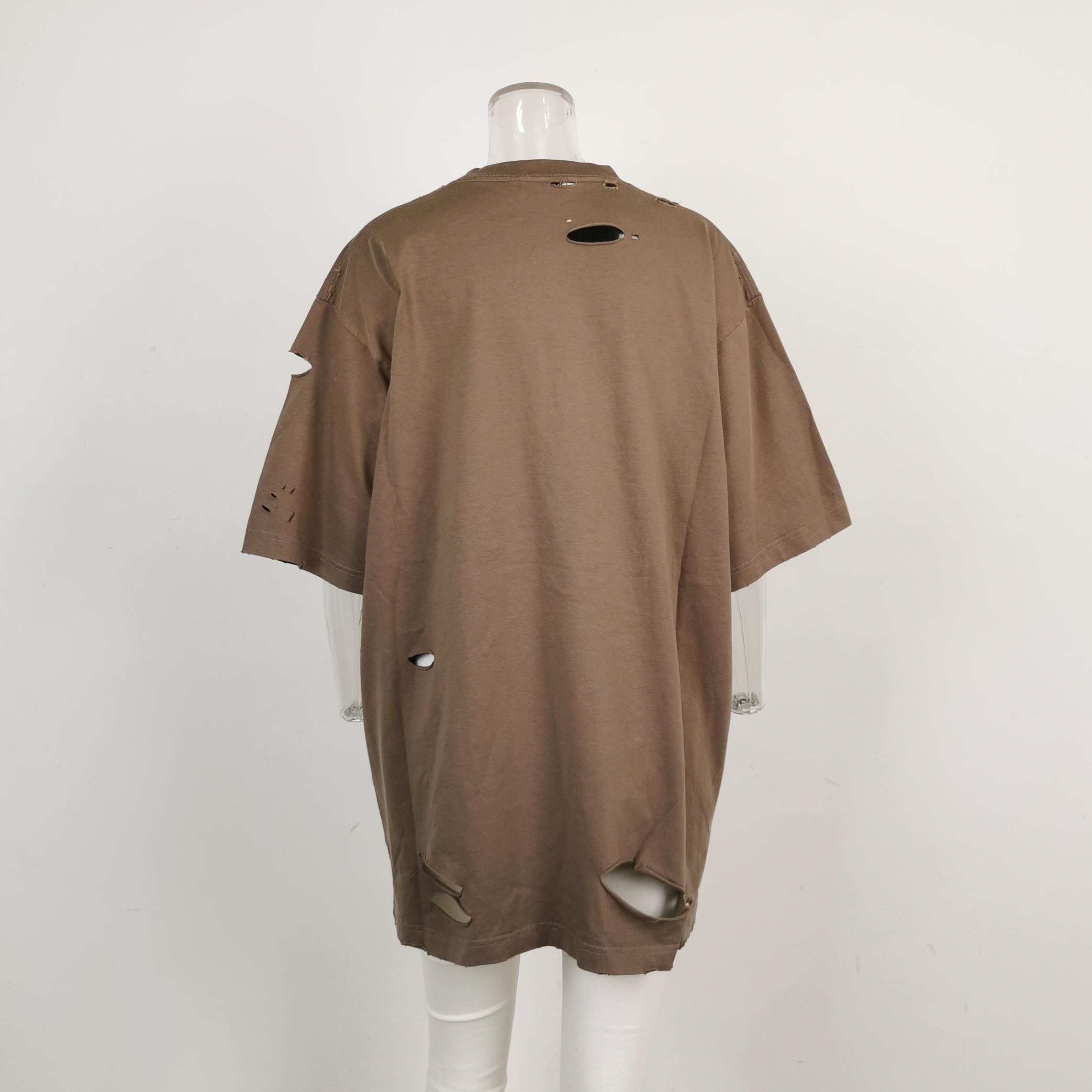 Balenciaga Vintage Balenciaga Distressed Cotton Logo T-Shirt XS Size XS / US 0-2 / IT 36-38 - 4 Thumbnail