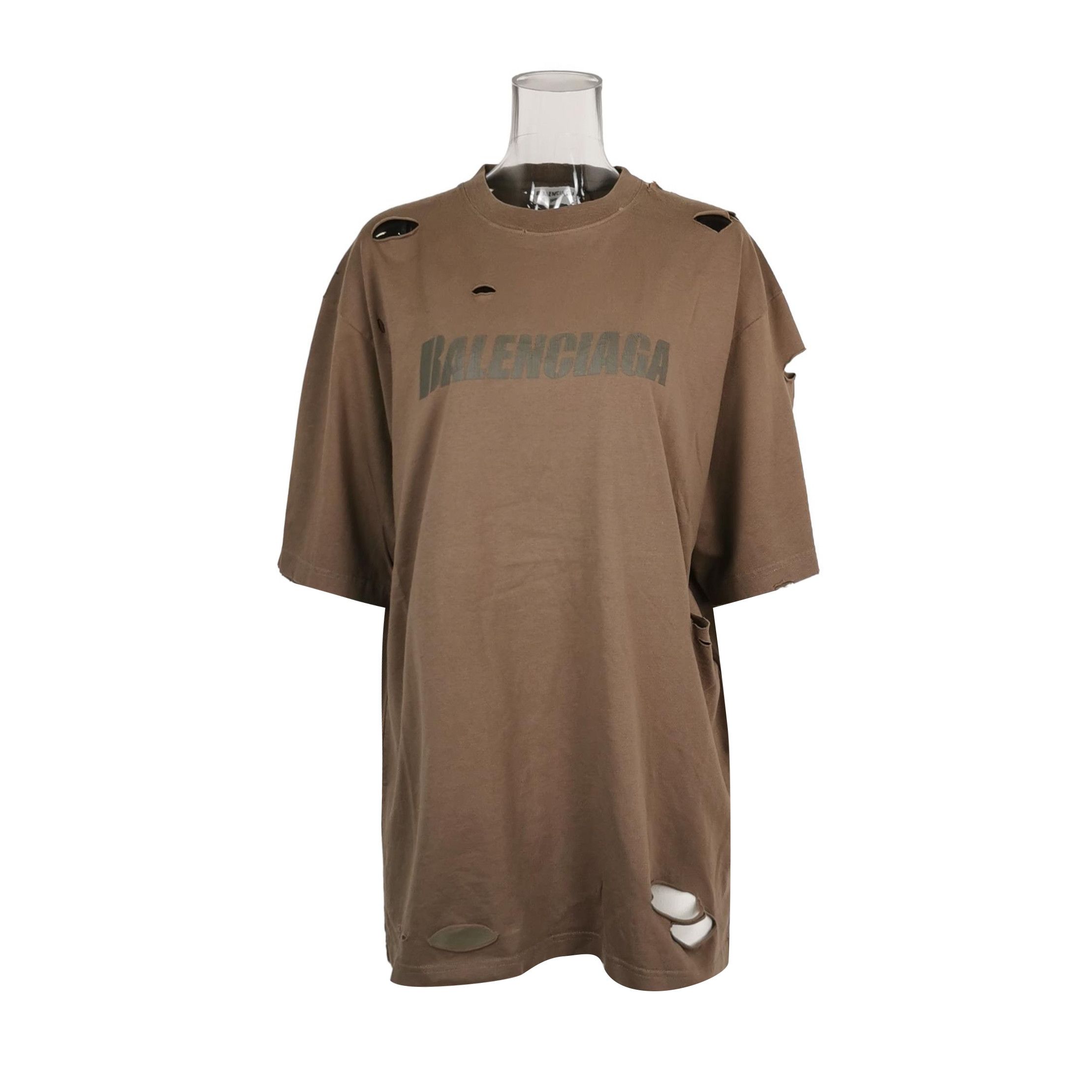 Balenciaga Vintage Balenciaga Distressed Cotton Logo T-Shirt XS Size XS / US 0-2 / IT 36-38 - 2 Thumbnail