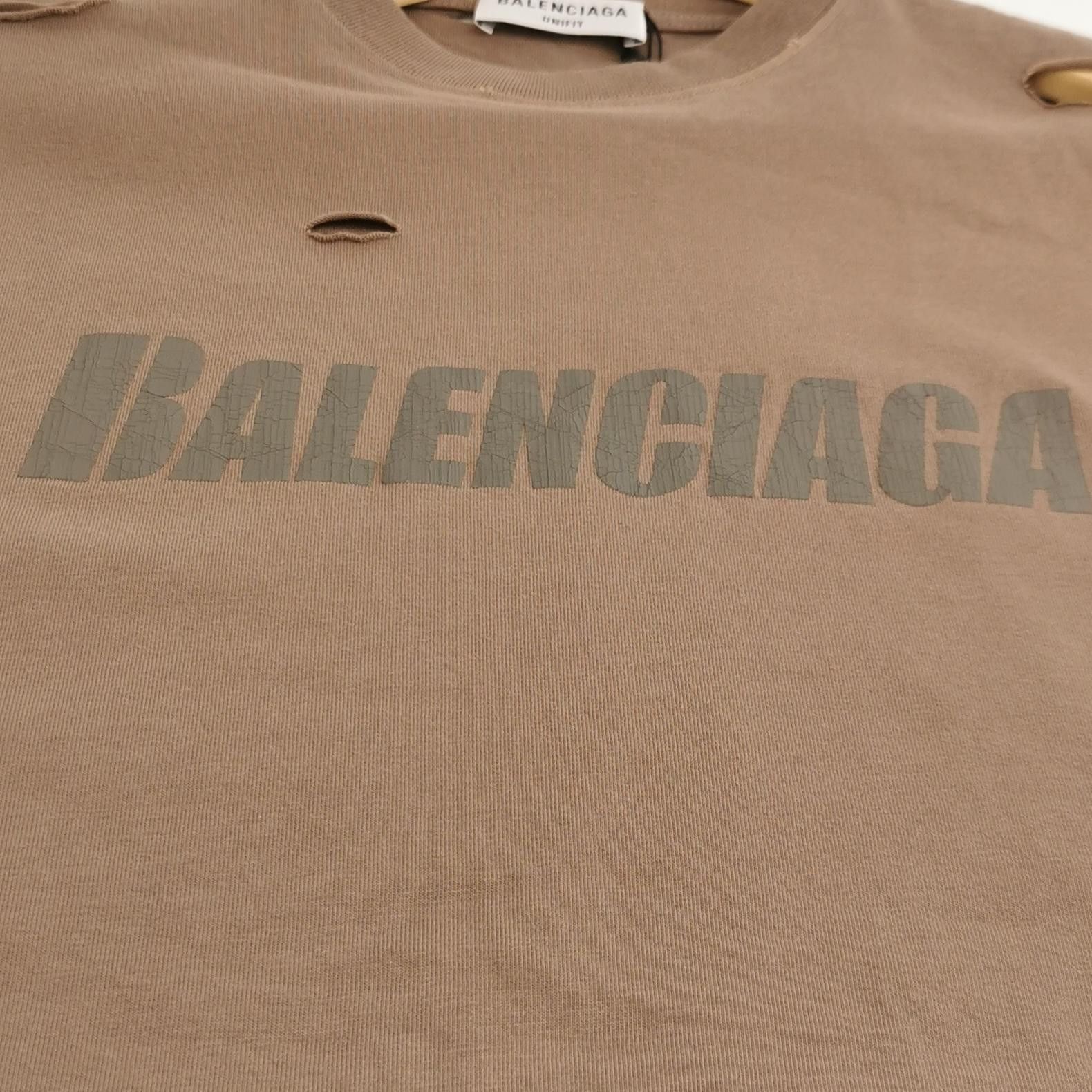 Balenciaga Vintage Balenciaga Distressed Cotton Logo T-Shirt XS Size XS / US 0-2 / IT 36-38 - 6 Thumbnail