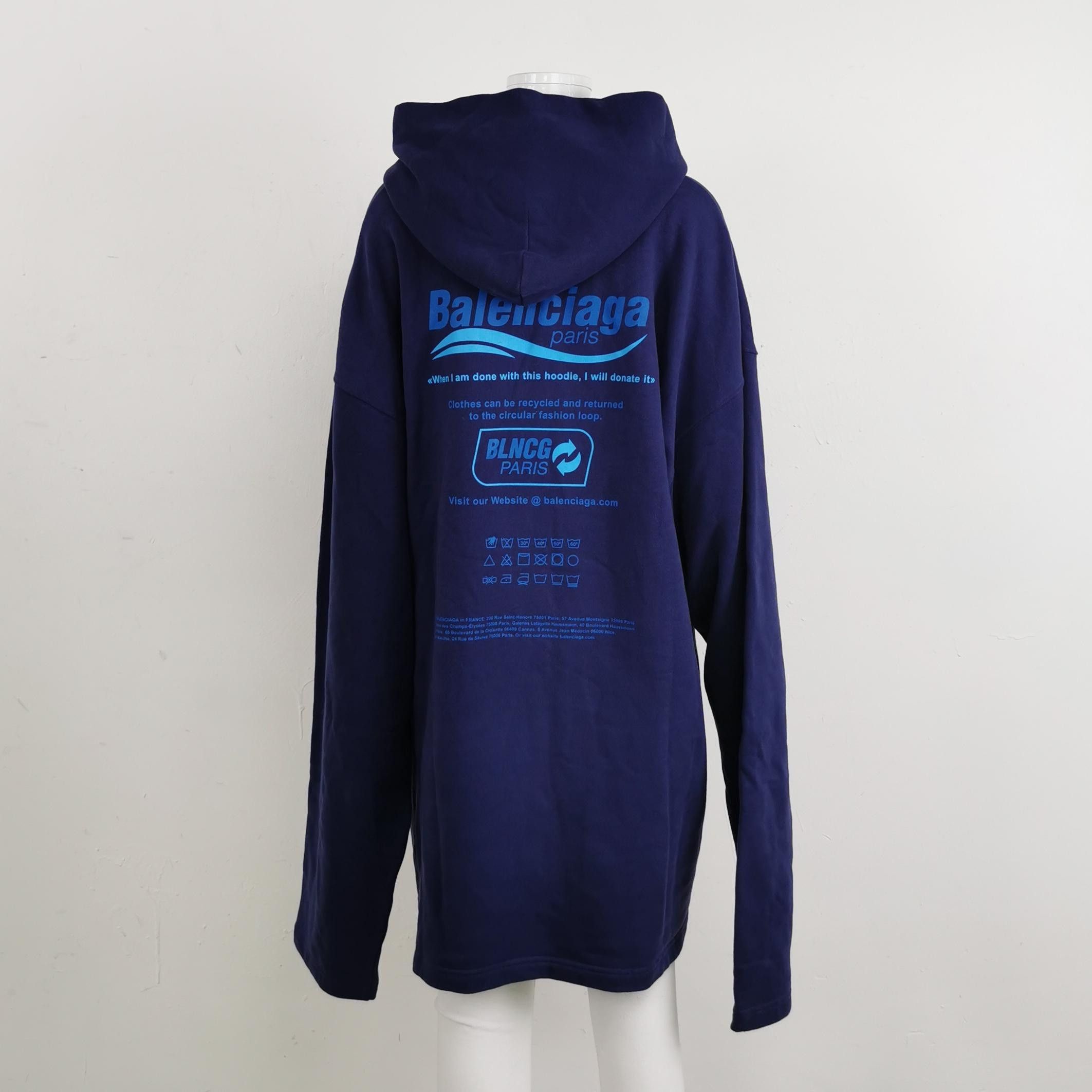 Balenciaga Balenciaga M Cotton Logo Hoodie Size M / US 6-8 / IT 42-44 - 4 Thumbnail