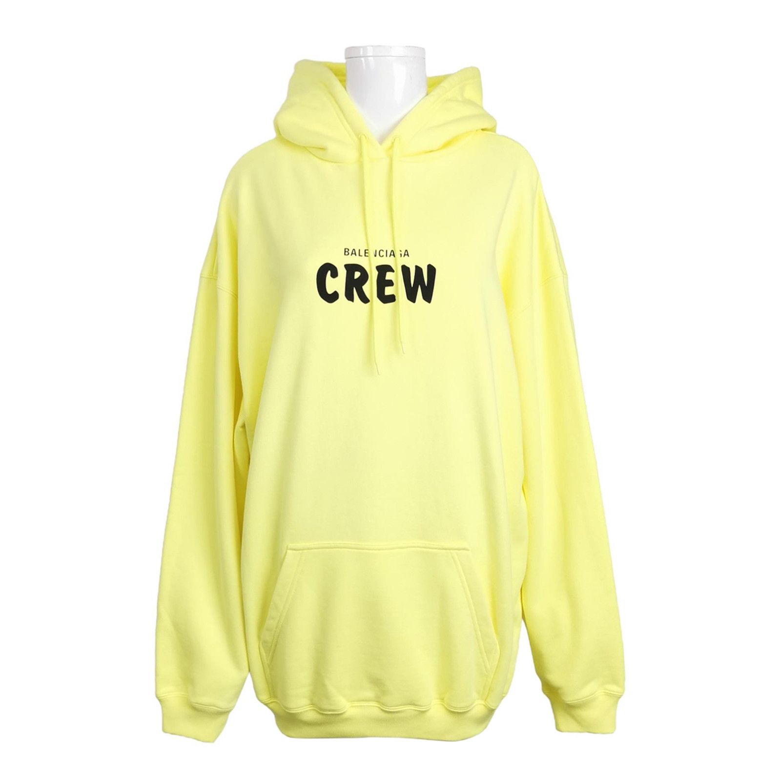 Balenciaga Balenciaga Yellow Crew Logo Hoodie Size XXS / US 00 / IT 34 - 2 Thumbnail