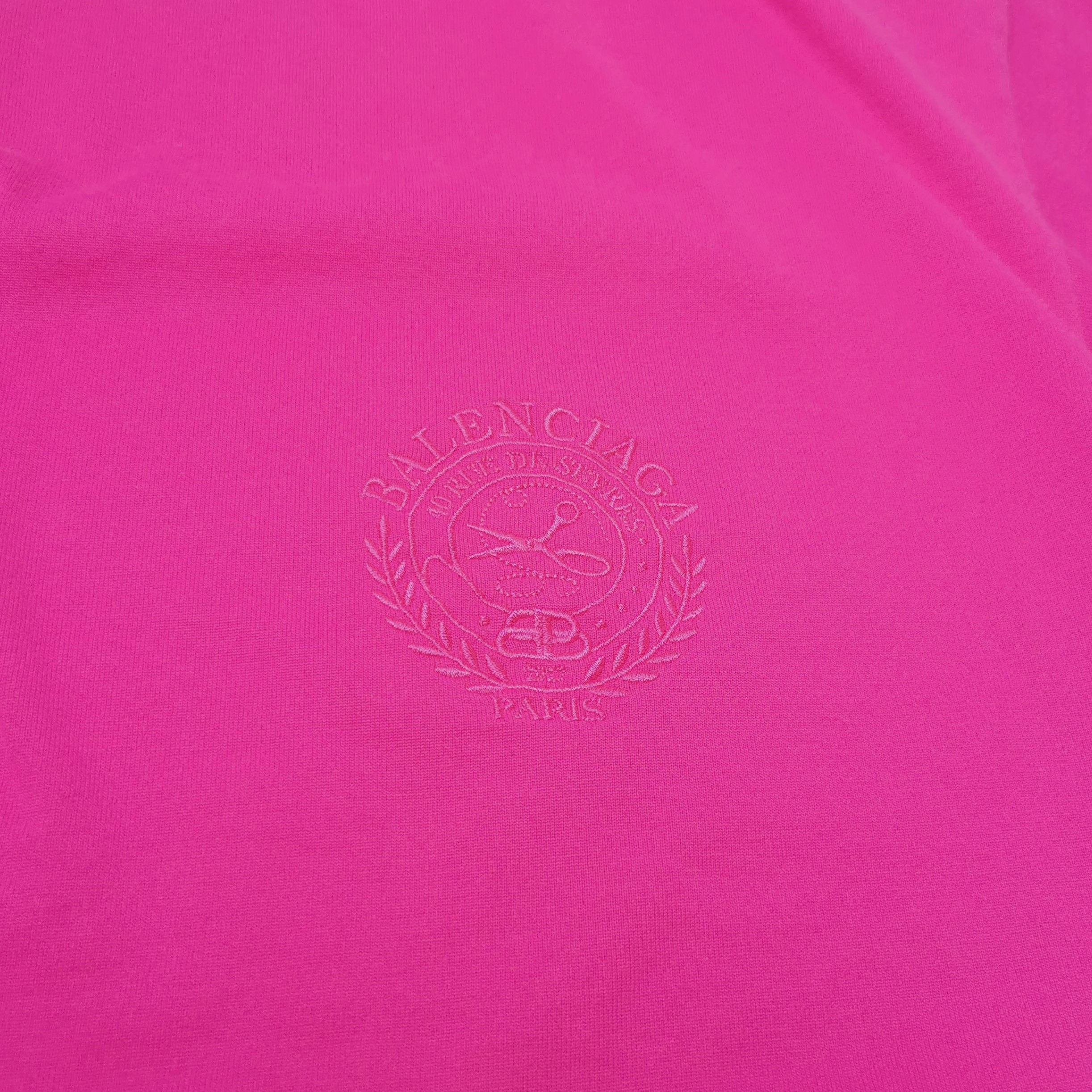 Balenciaga Balenciaga XS Cotton Logo Embroidered Crew Neck Tee Size XS / US 0-2 / IT 36-38 - 5 Thumbnail