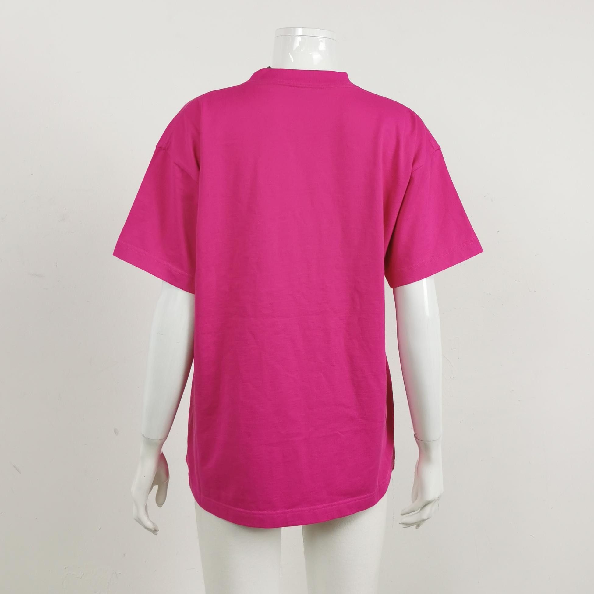 Balenciaga Balenciaga XS Cotton Logo Embroidered Crew Neck Tee Size XS / US 0-2 / IT 36-38 - 4 Thumbnail