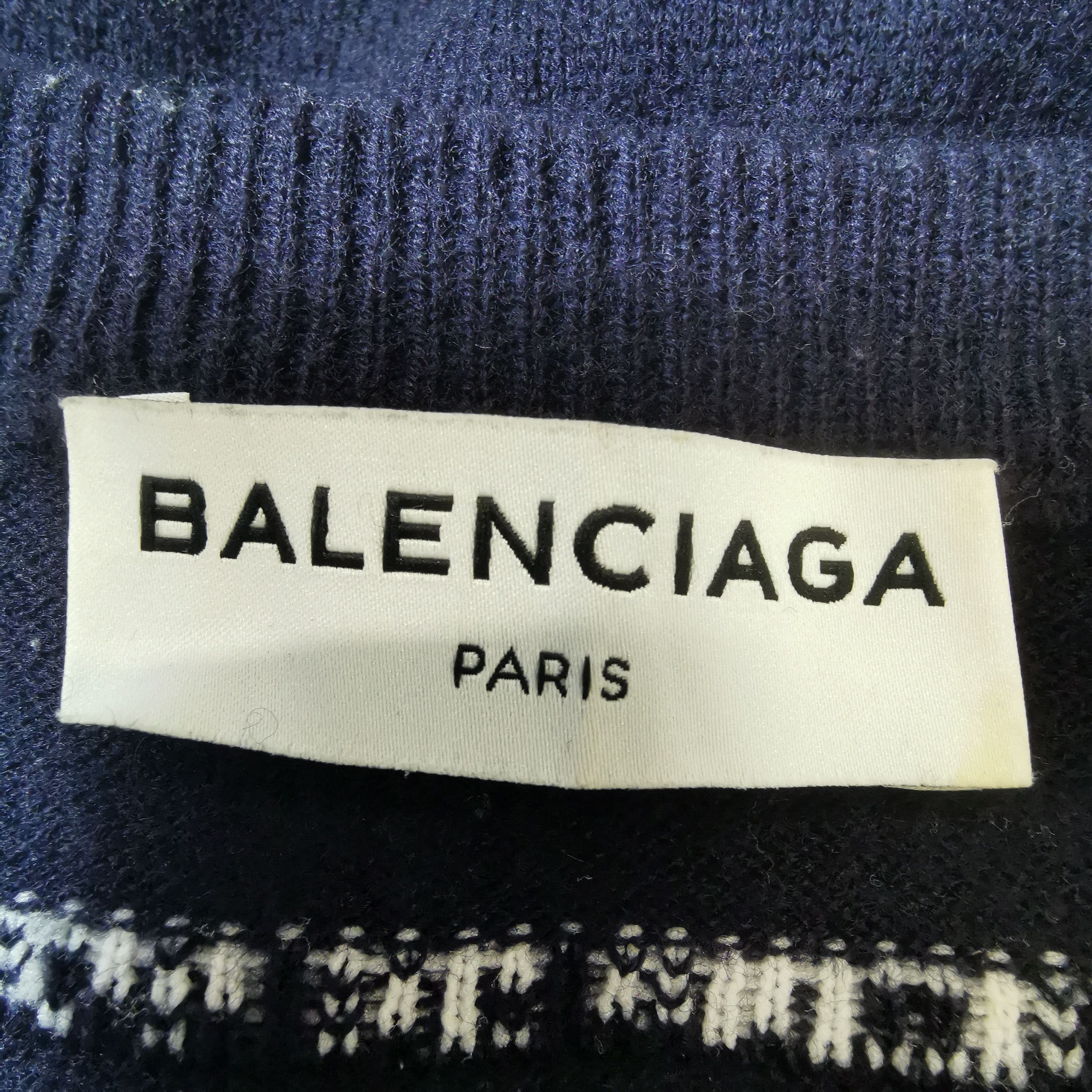 Balenciaga Balenciaga Wool Blend Logo Crewneck Sweater XS Size XS / US 0-2 / IT 36-38 - 8 Thumbnail