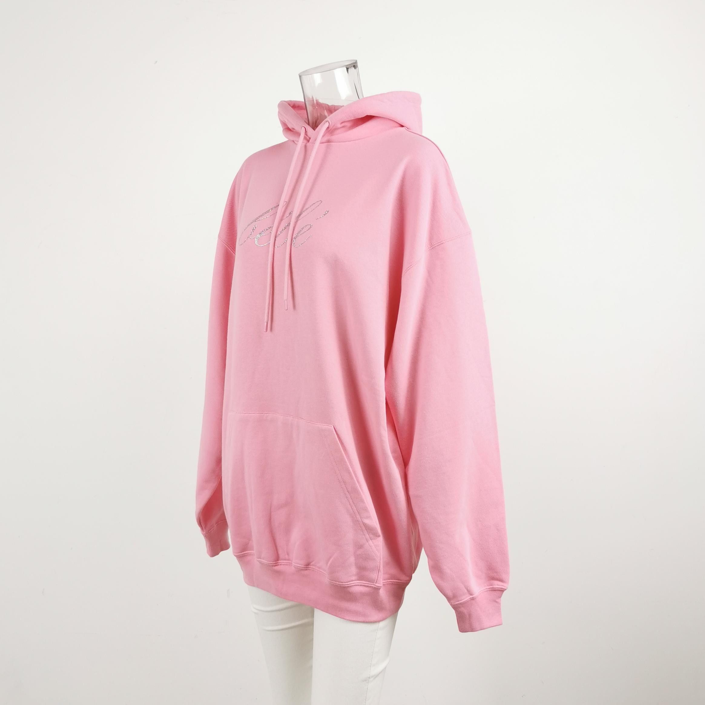 Balenciaga Balenciaga XS Rhinestone-Embellished Cotton Hoodie Size XS / US 0-2 / IT 36-38 - 3 Thumbnail
